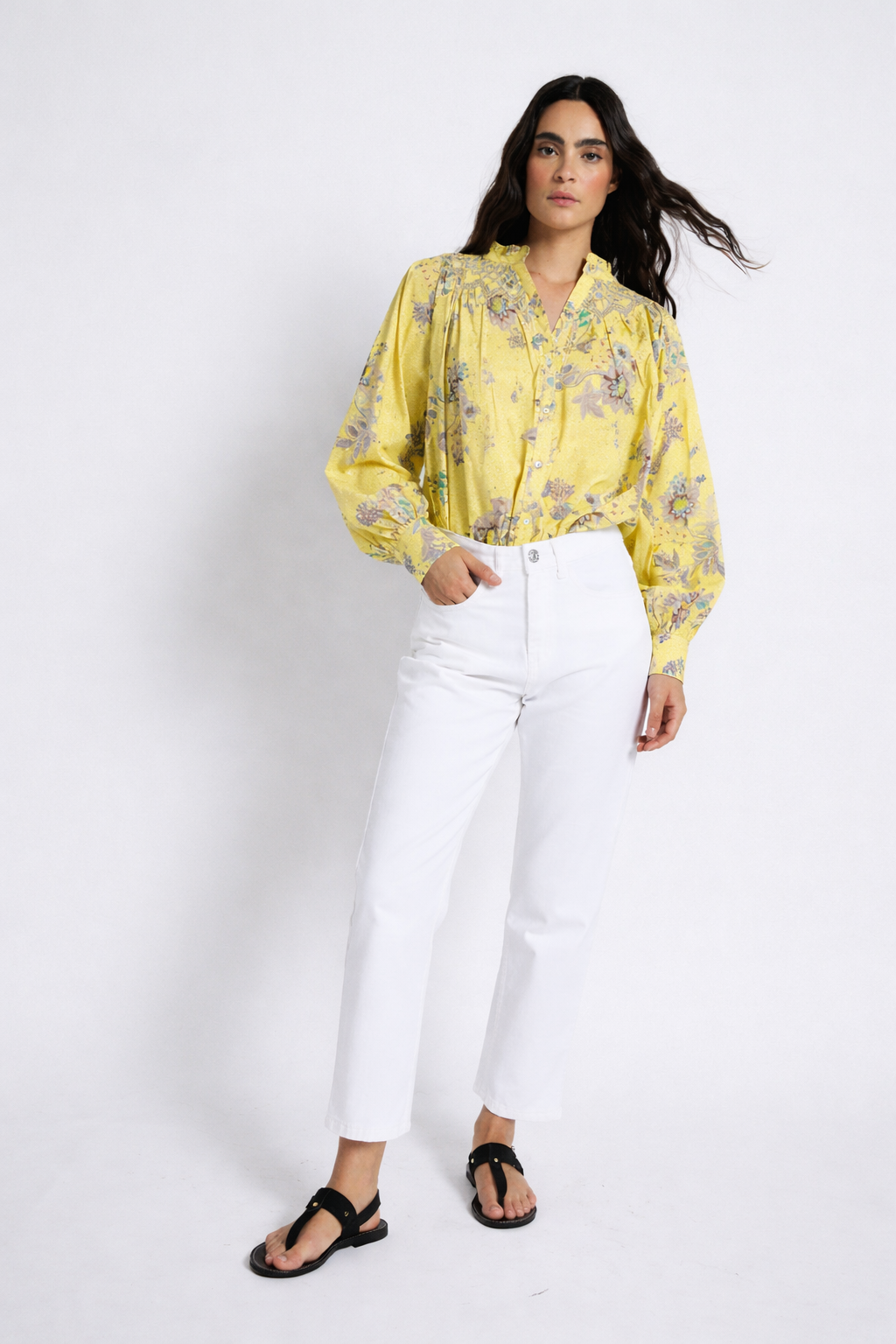 TULIPAN PUNTOS YELLOW BLOUSE