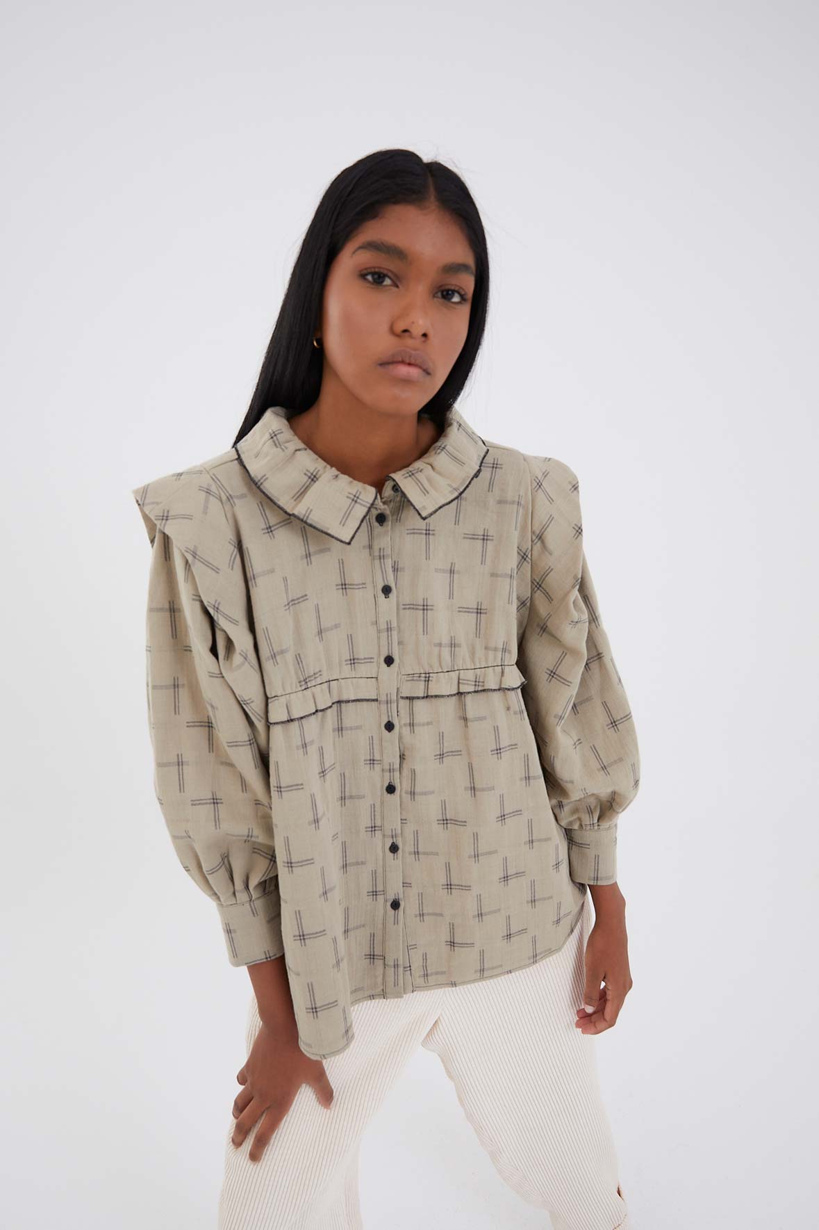 CHEMISIER ENYA ENYA KAKI