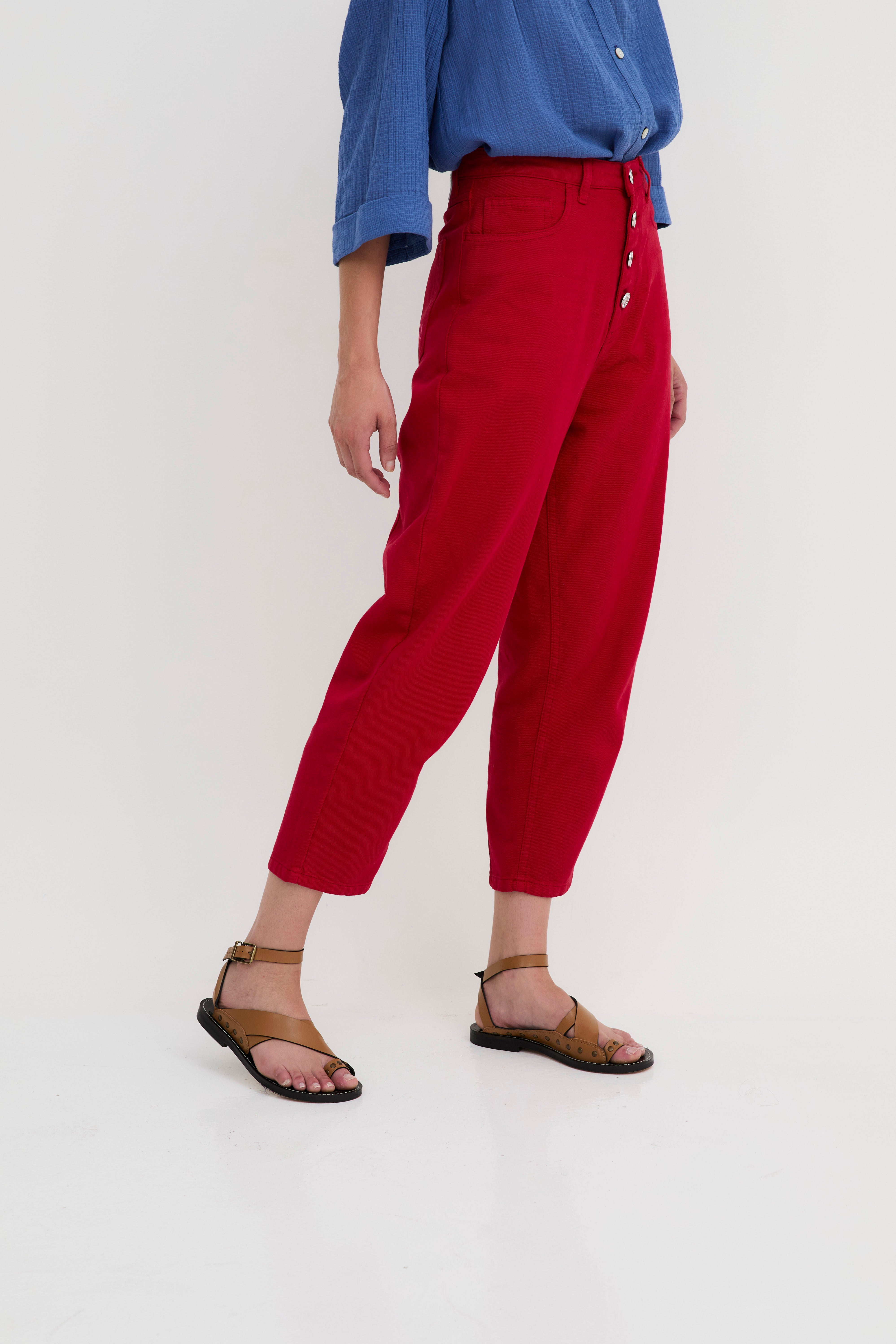 JEANS MALIBU TWILL ROUGE