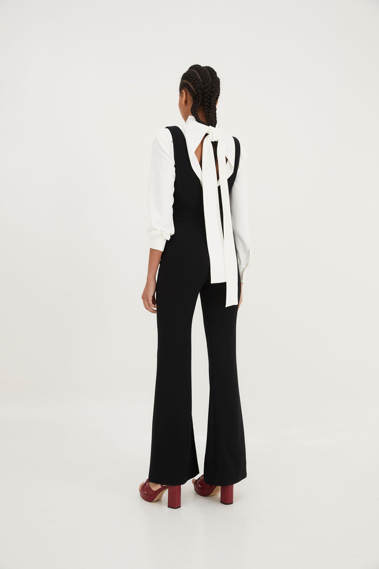 PARTY DUNGAREES BLACK BLOUSE