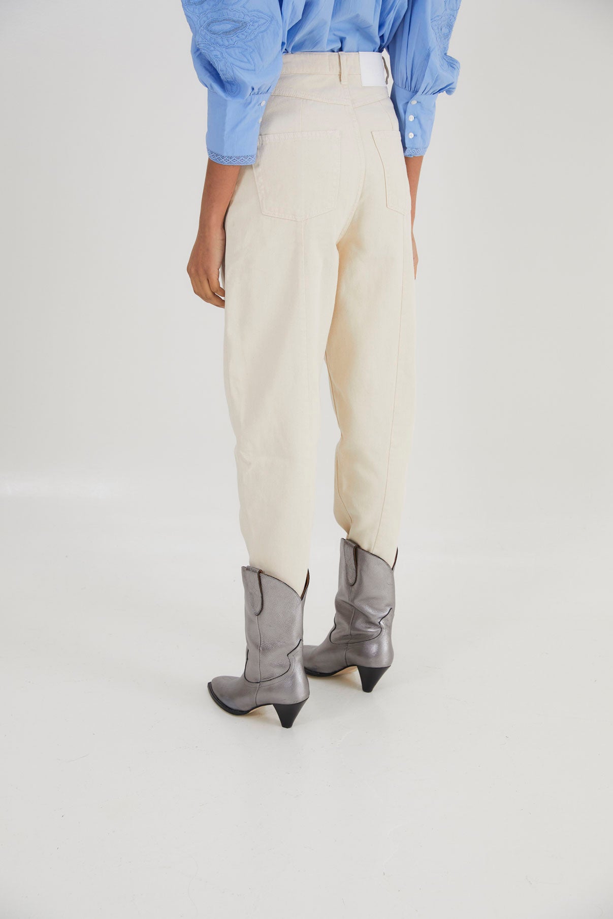 COWBOY METALLIC LEATHER BOOTS