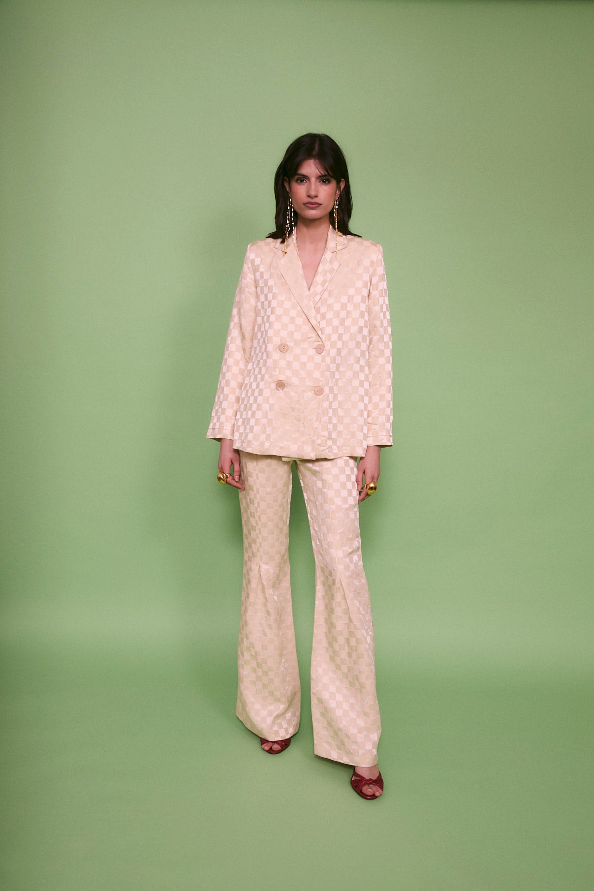 PANTALON PLIEGUE DAMA CRÈME