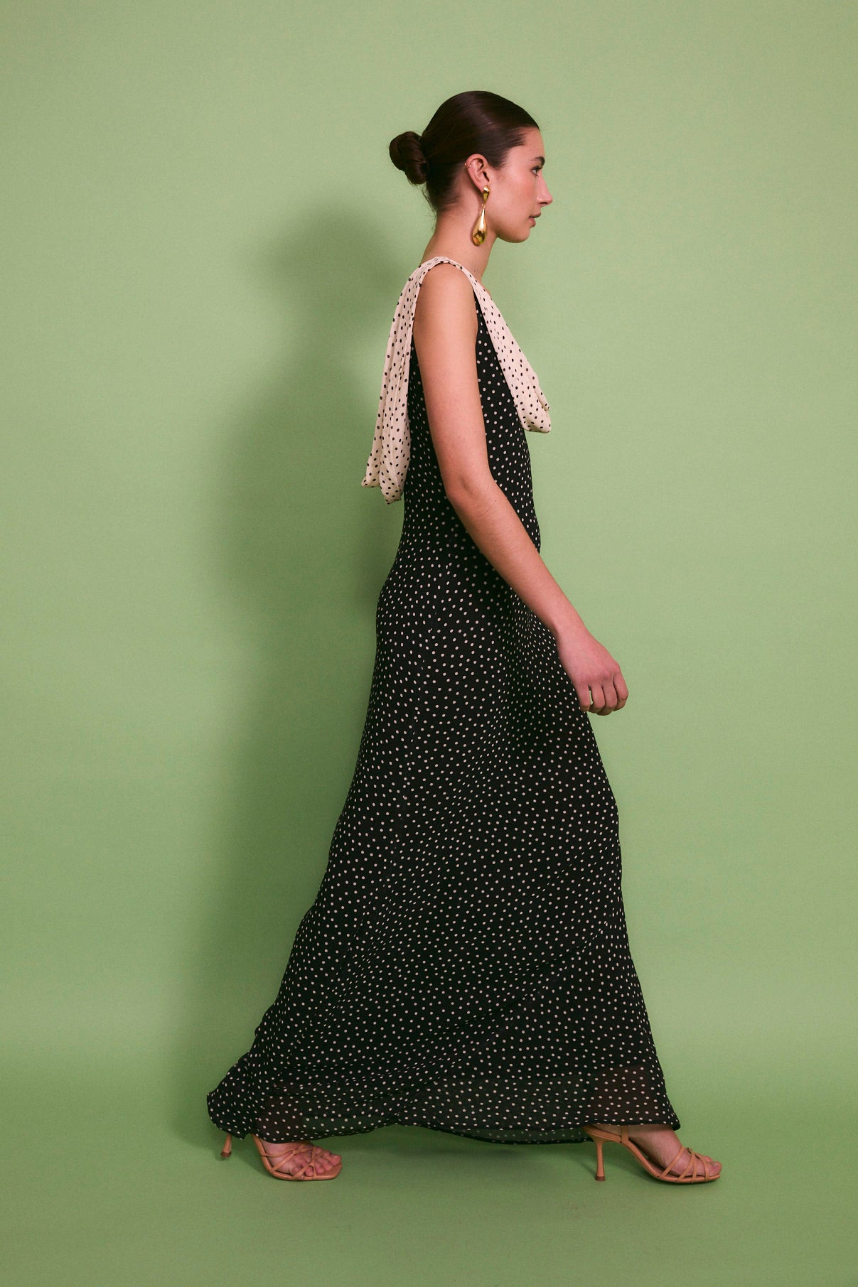 VESTIDO IDRA POLKA NEGRO