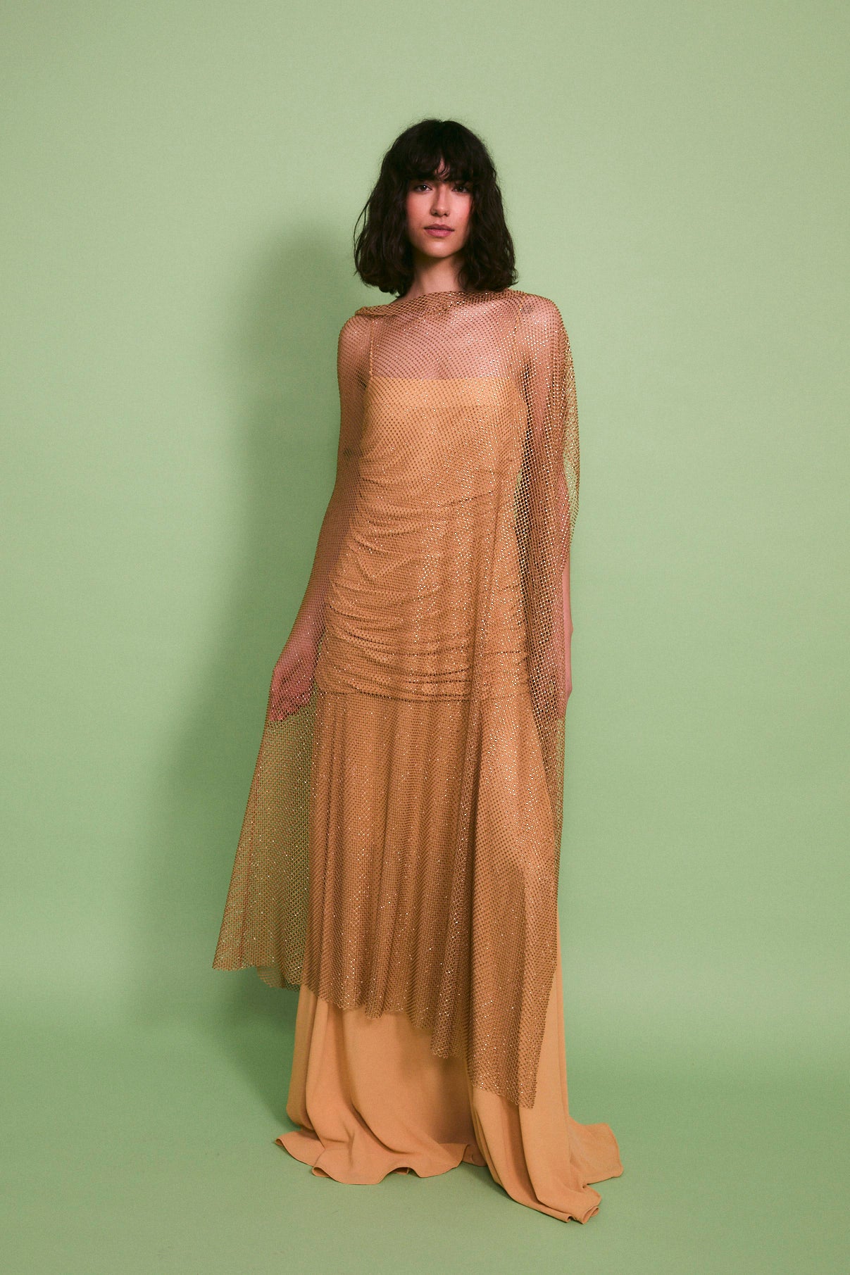 TÚNICA JANA BRILLO DORADO