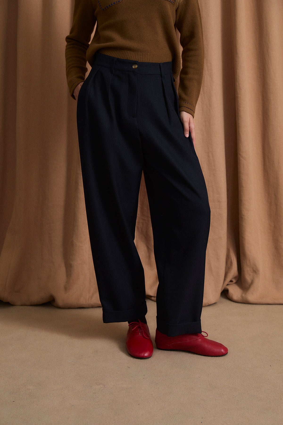 MAR CHINO NAVY TROUSERS