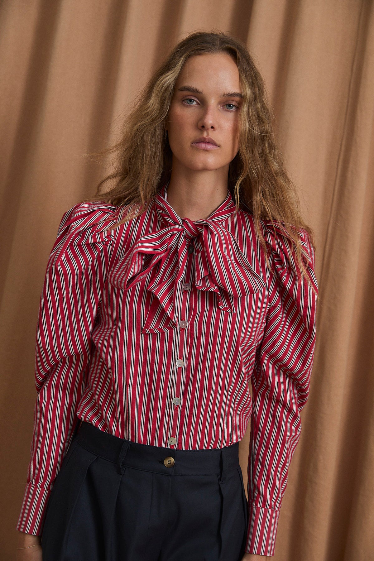 BLUSA PAJARITA MINIRAYA ROJO