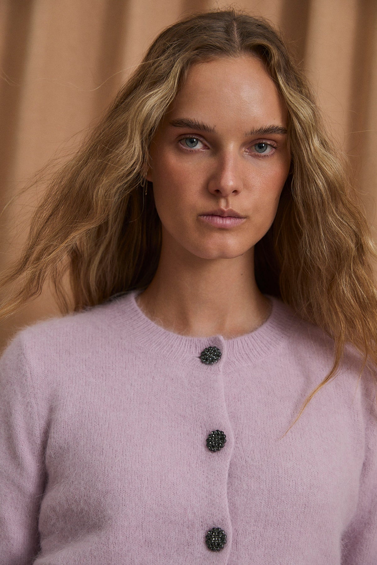 CHAQUETA LUISA PUNTO MALVA