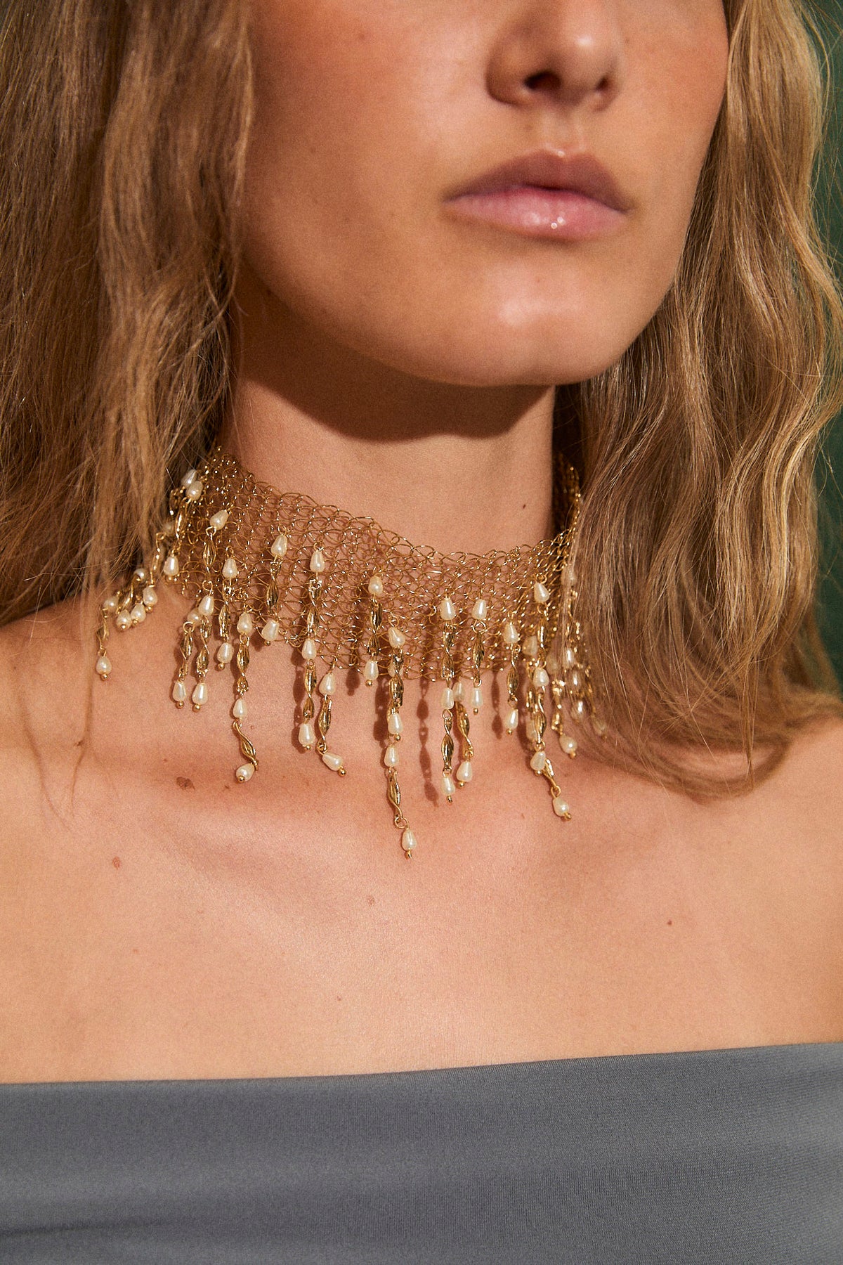 CHOKER LLUVIA MERMAID ORO
