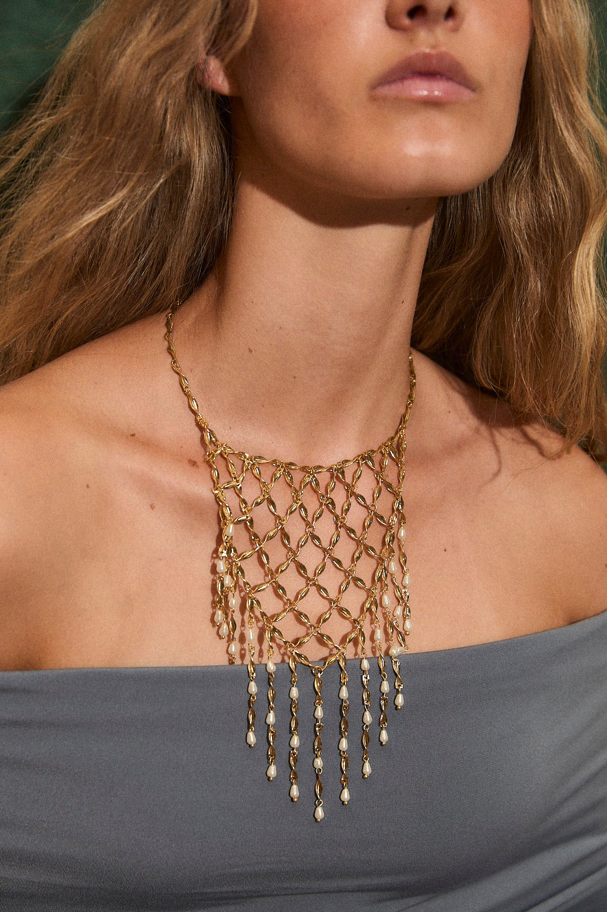 COLLAR MALLA MERMAID ORO