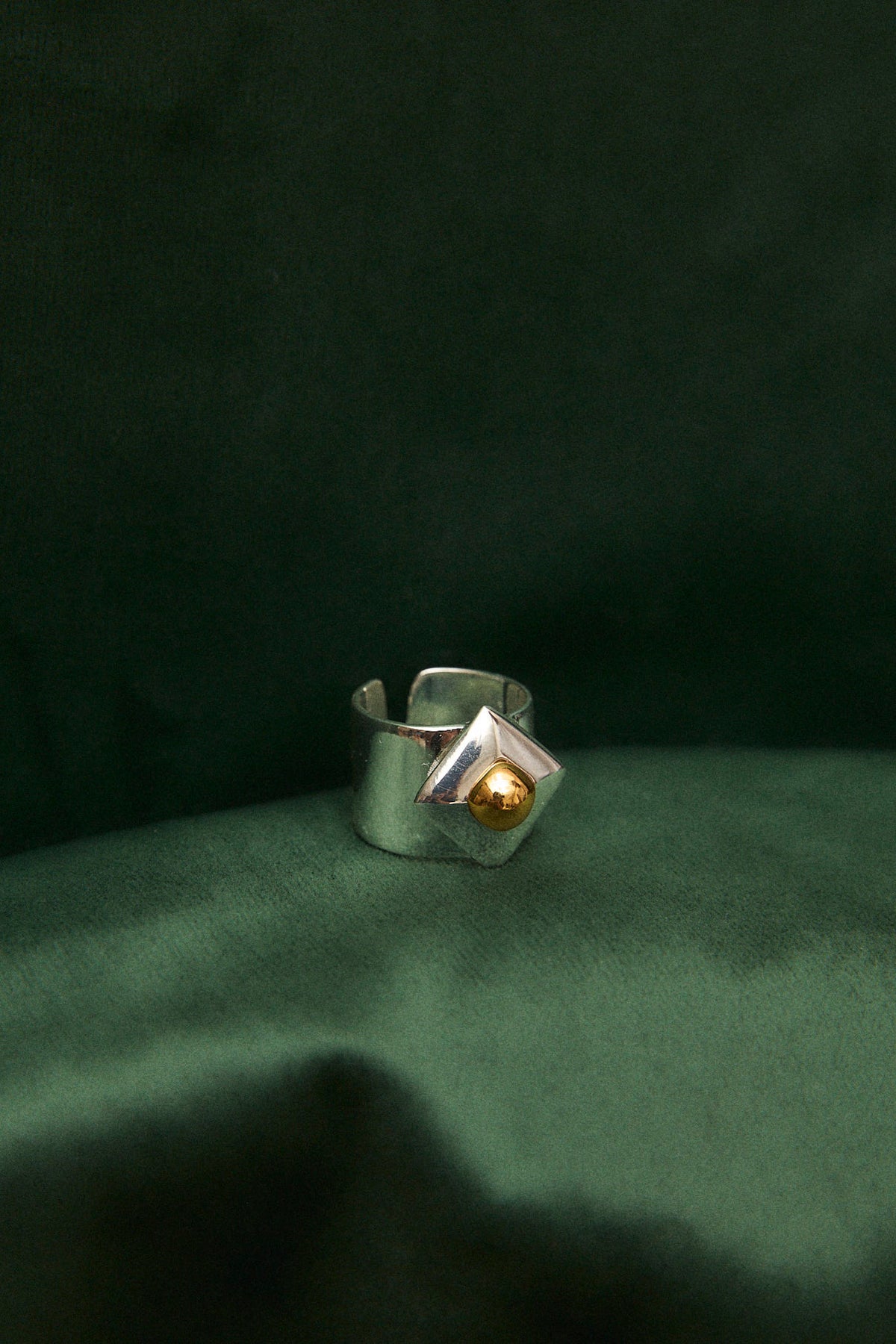ANILLO DIANA METAL PLATA