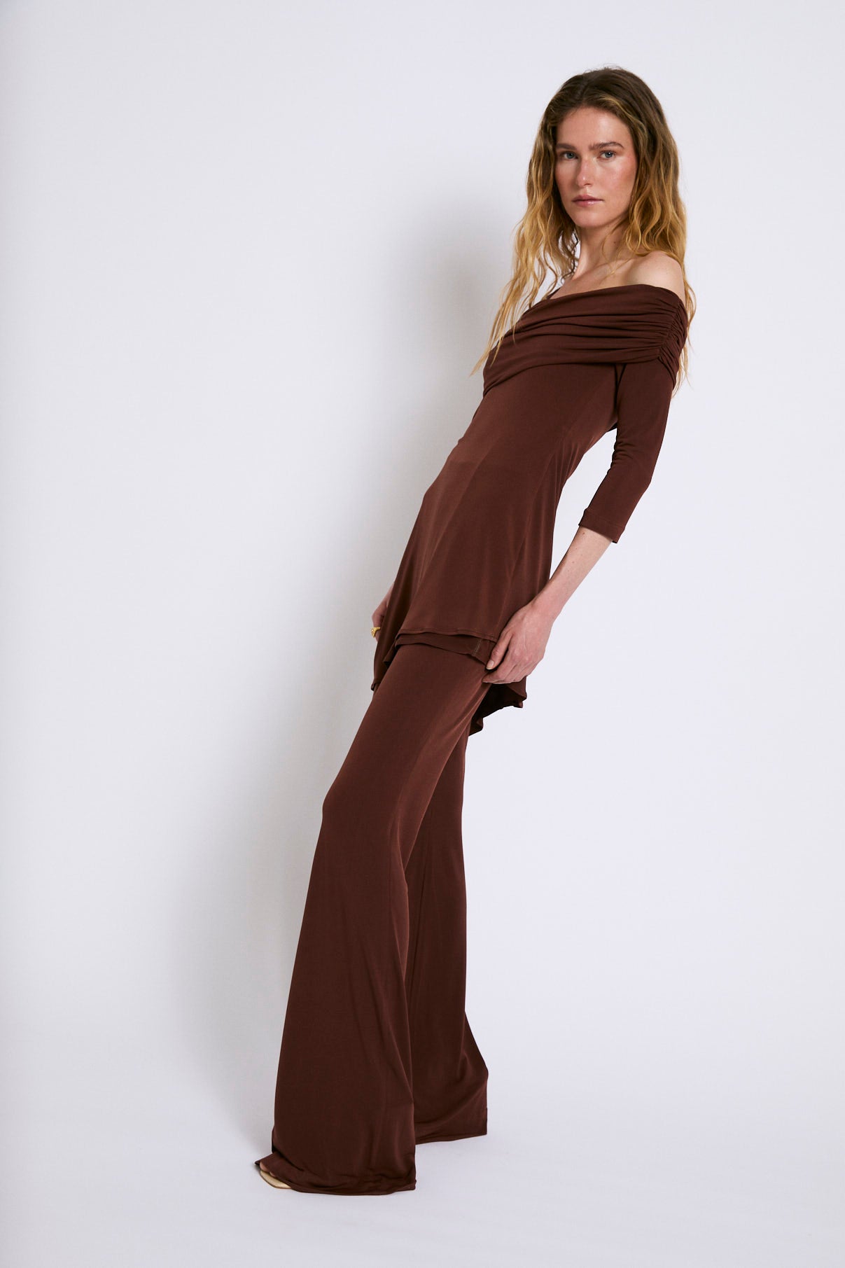 TOTAL LOOK COSIMA KNIT BROWN