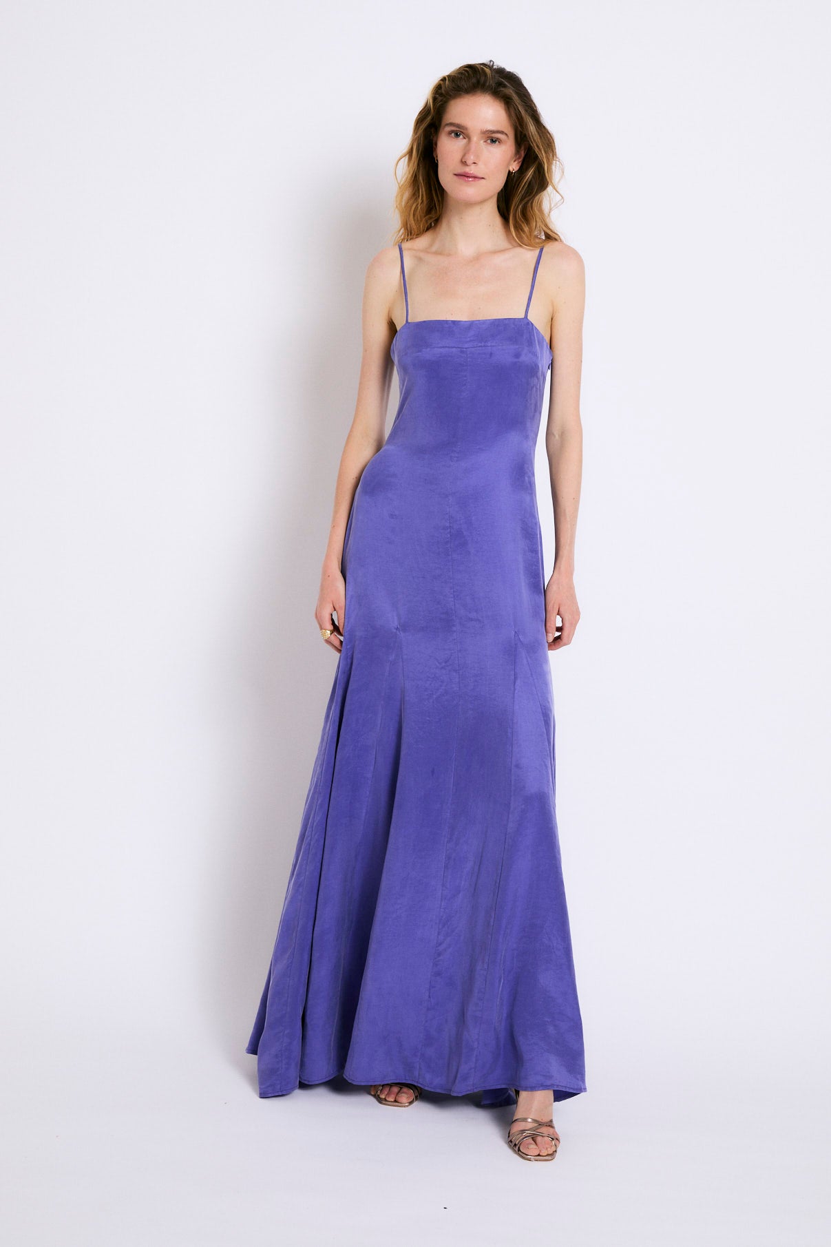 VESTIDO CORINTIA CUPRO MORADO