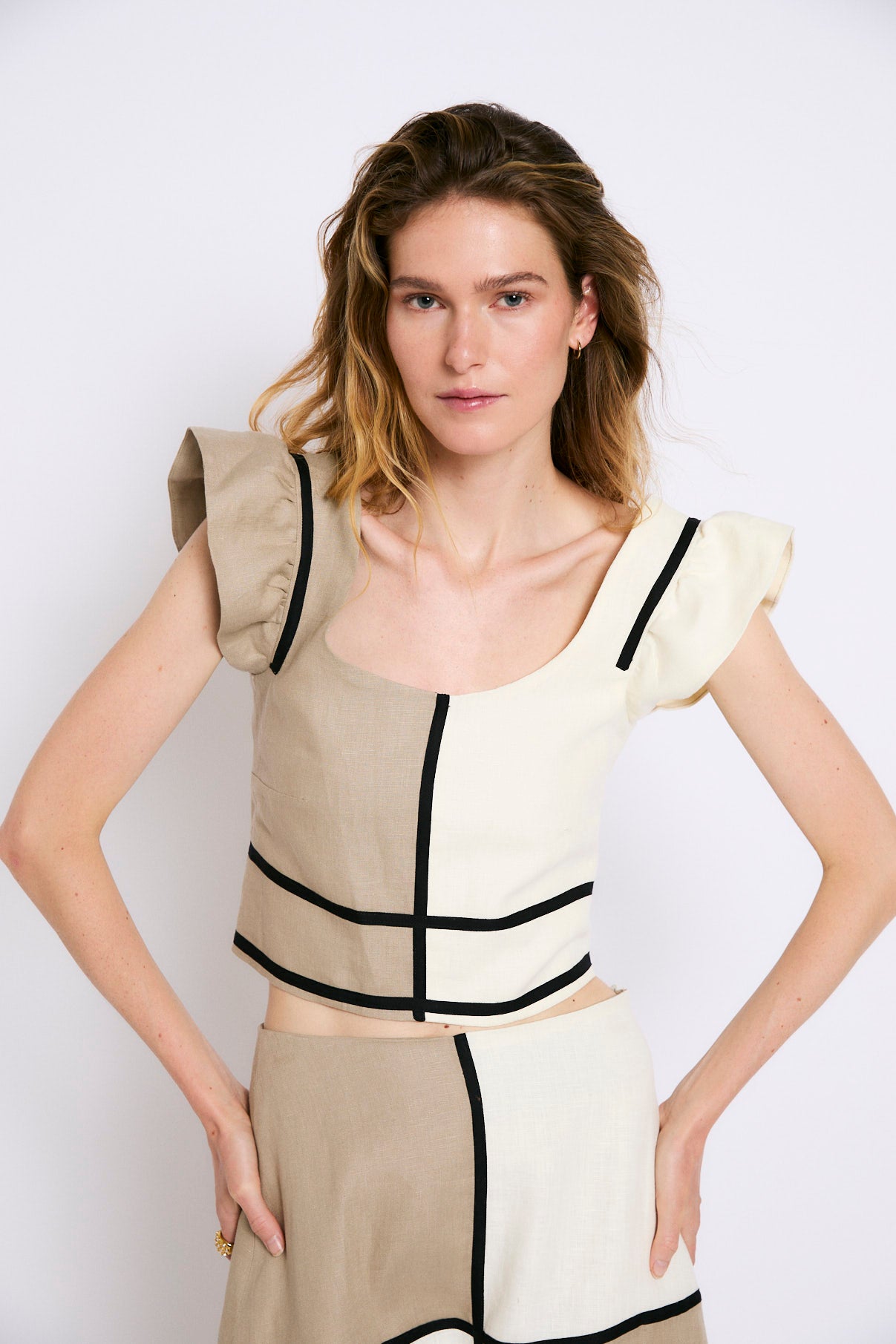TOP DAMA LINO BEIGE