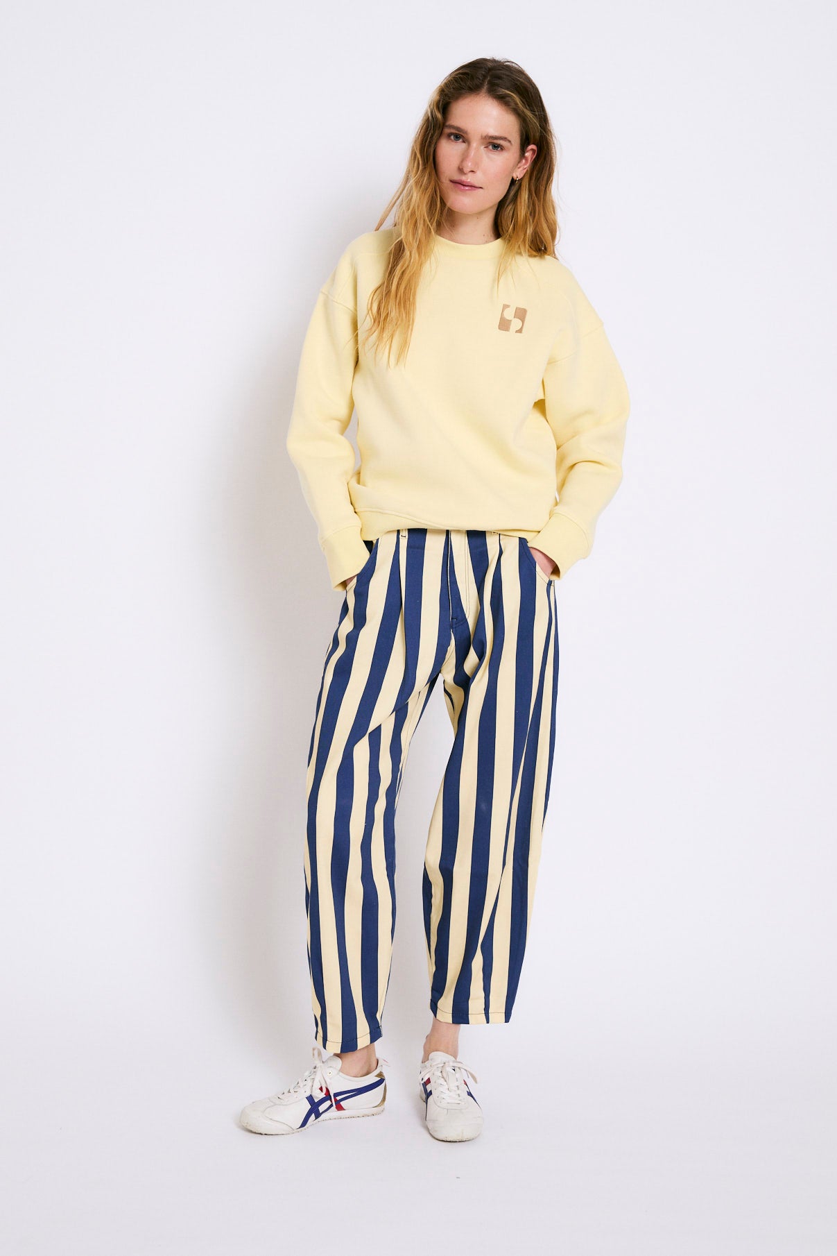 SUDADERA ICON FELPA AMARILLO