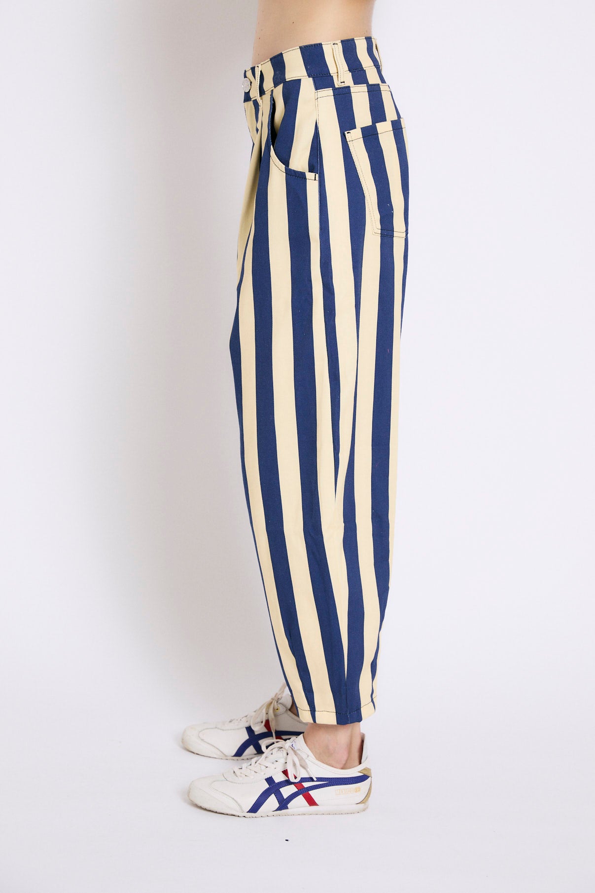 JEANS BOYFRIEND BARRAS AZUL