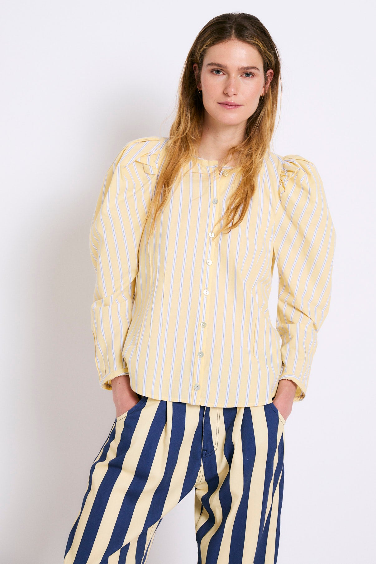 BLUSA FAROL RAYA MIX AMARILLO