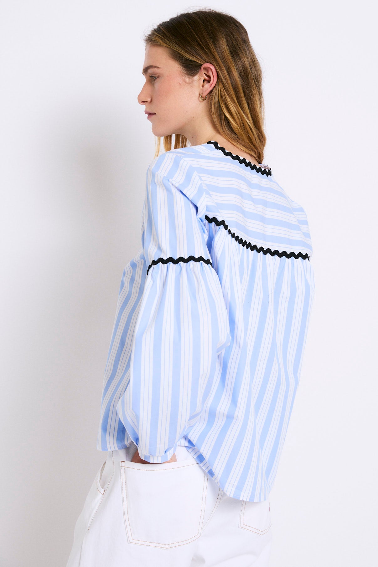 BLUSA CRISTINA RAYA MIX AZUL