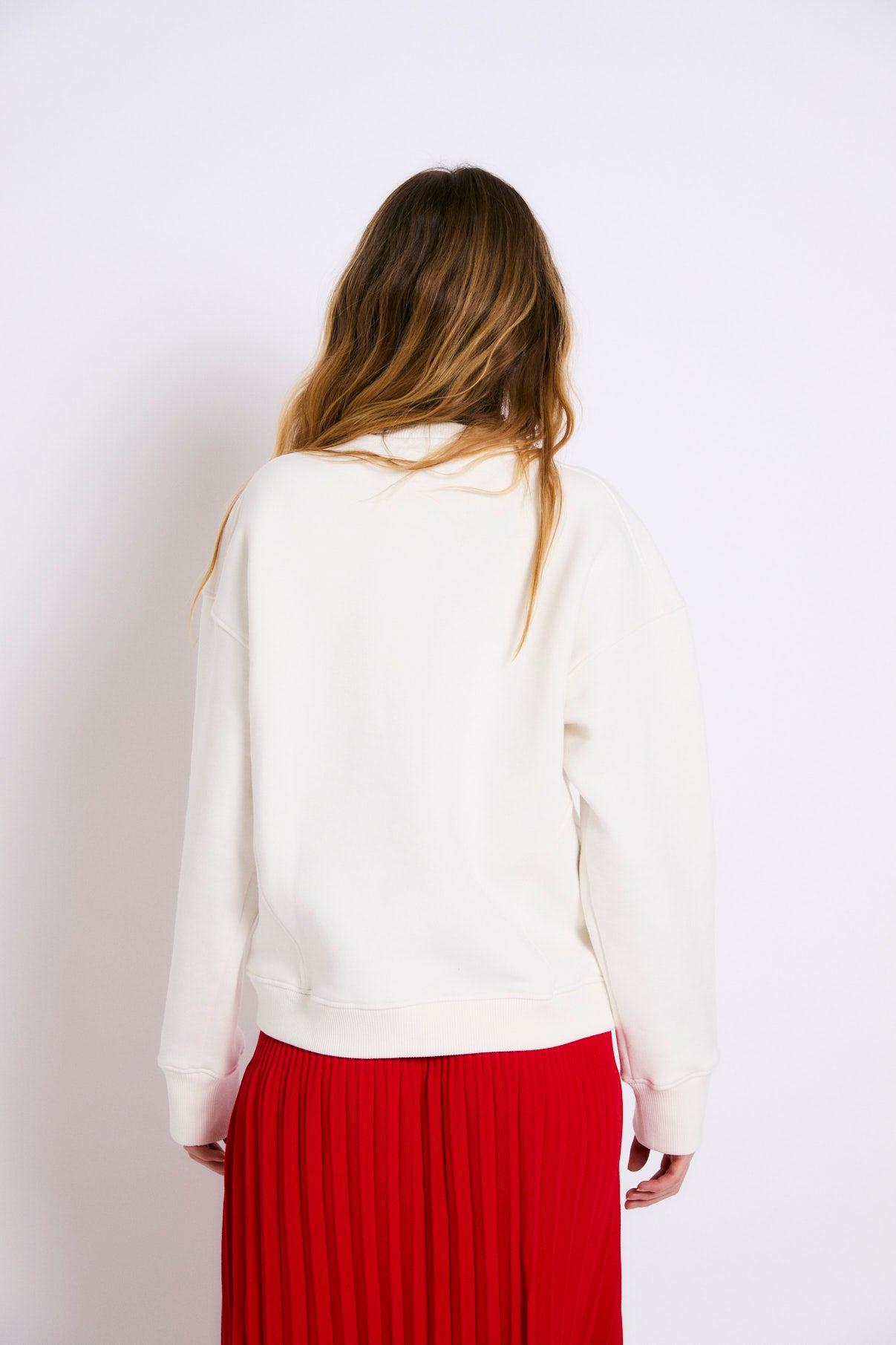 SUDADERA SPORTY FELPA CRUDO