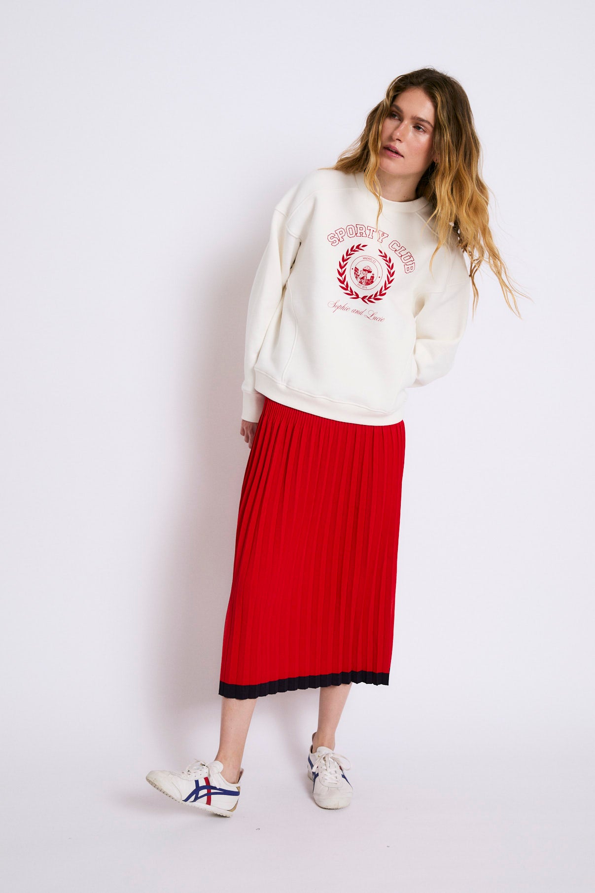 SUDADERA SPORTY FELPA CRUDO