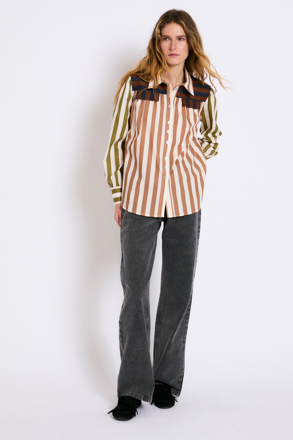 BLUSA CARLOTA RAYAS TRICOLOR