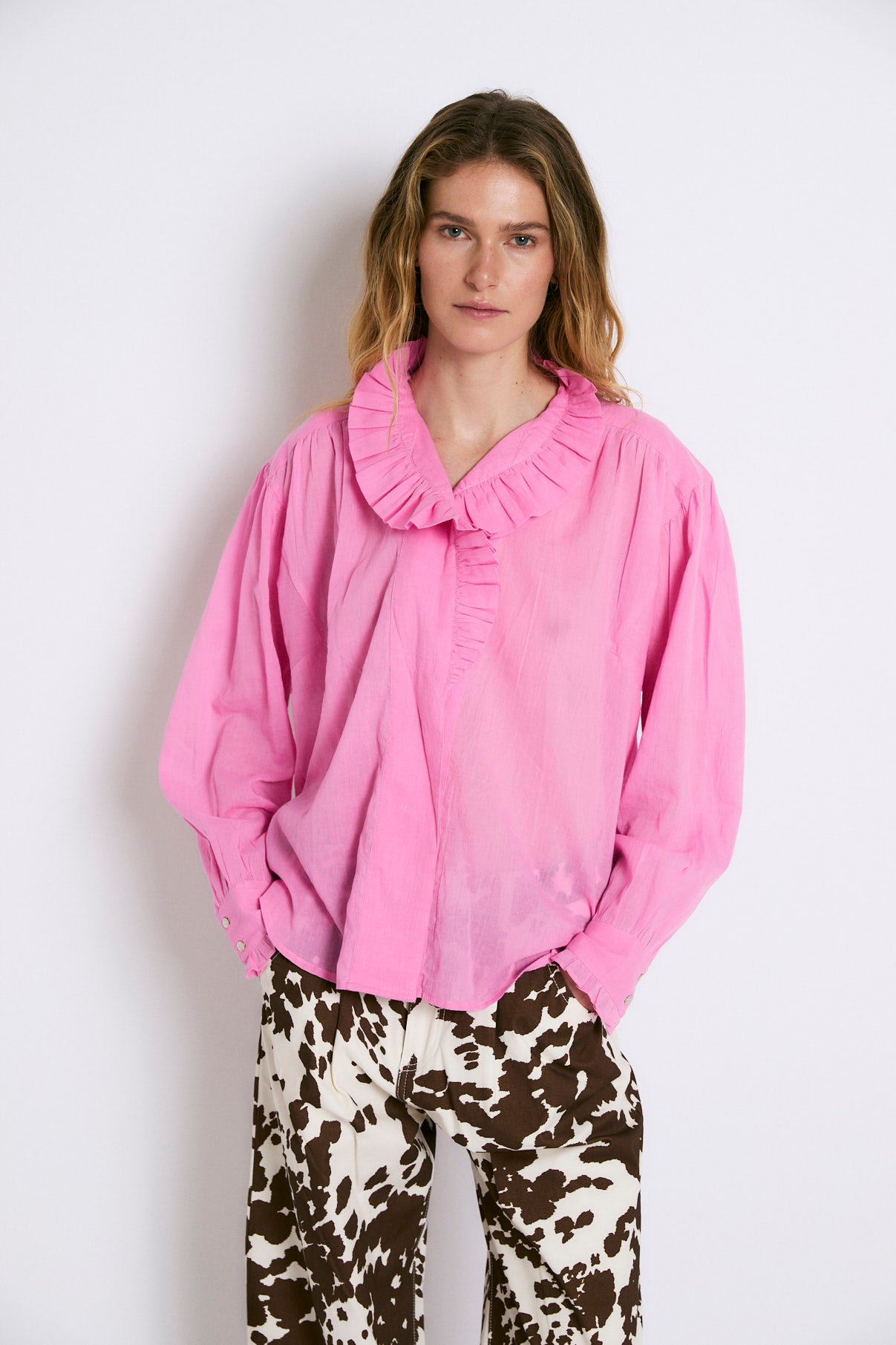 BLUSA MARIBEL VOILE ROSA
