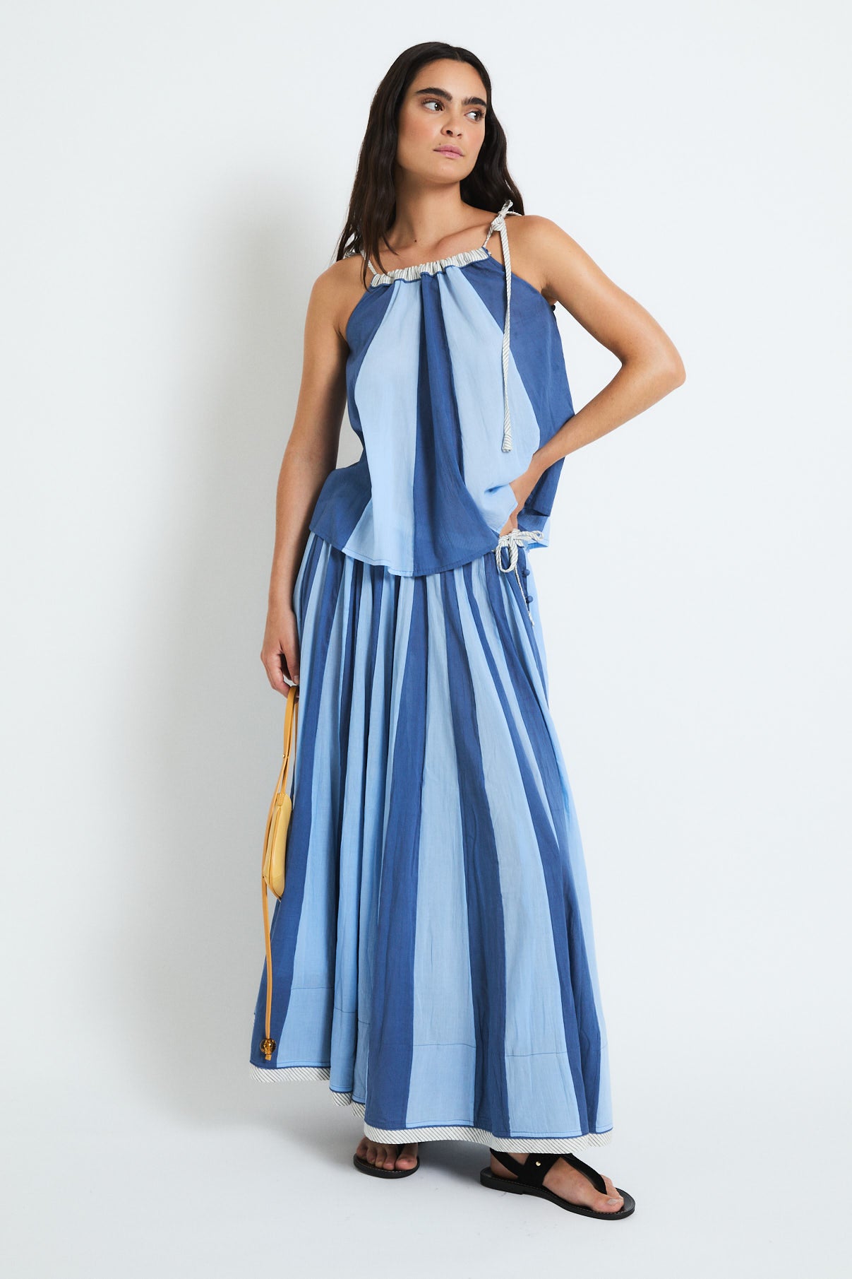 FALDA CIRCO VOILE AZUL