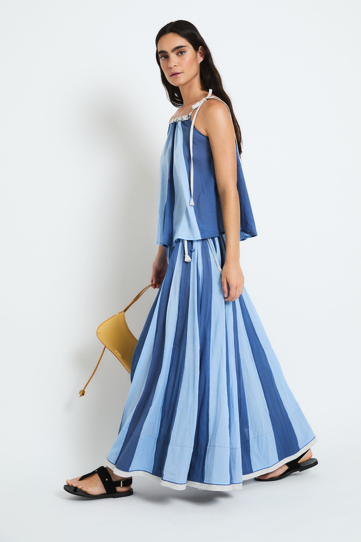 FALDA CIRCO VOILE AZUL