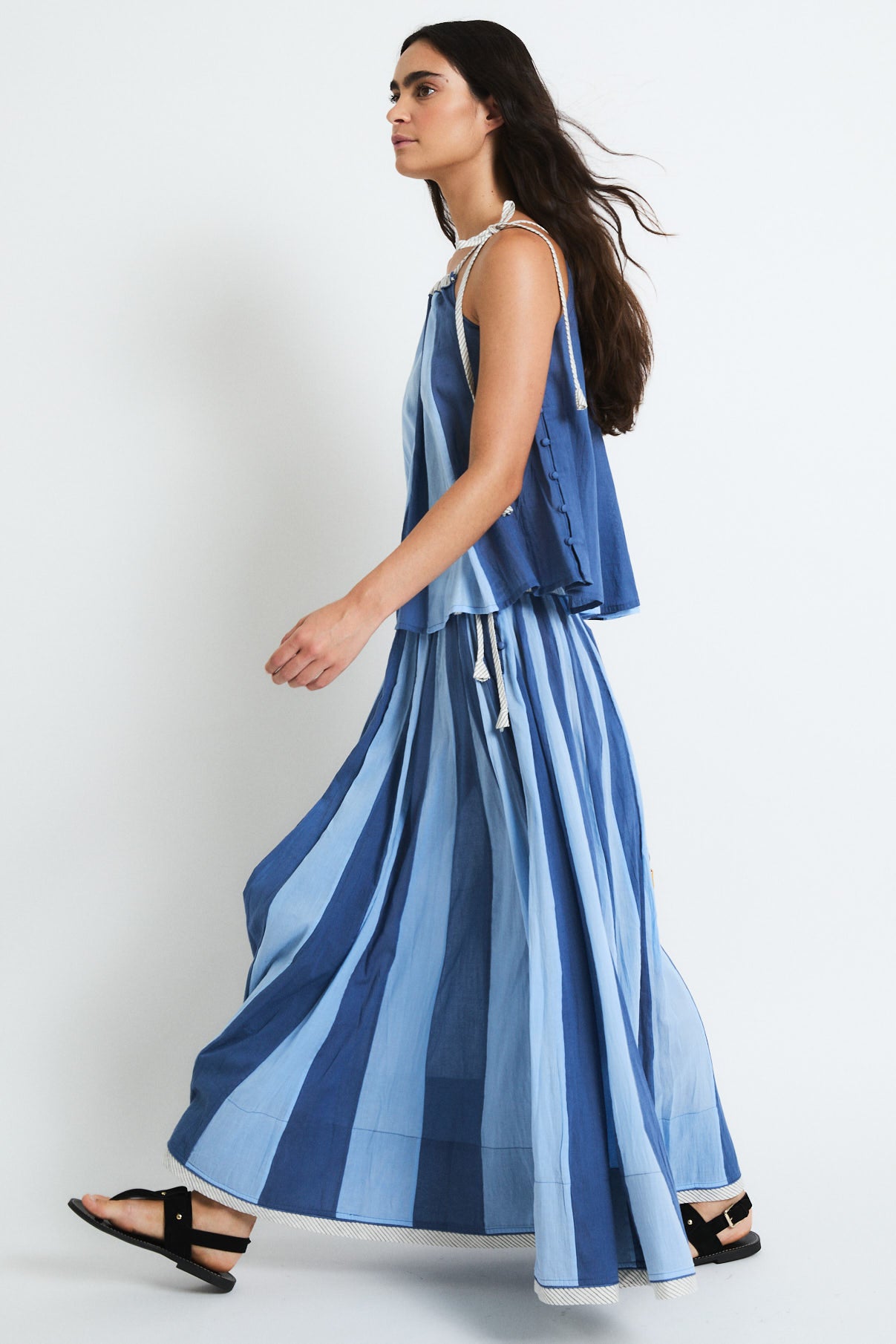 FALDA CIRCO VOILE AZUL