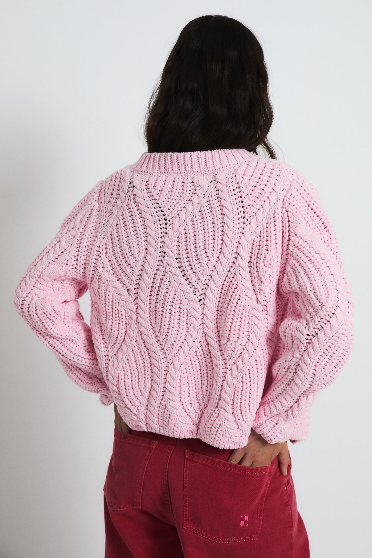 CHAQUETA LUISIANA PUNTO ROSA