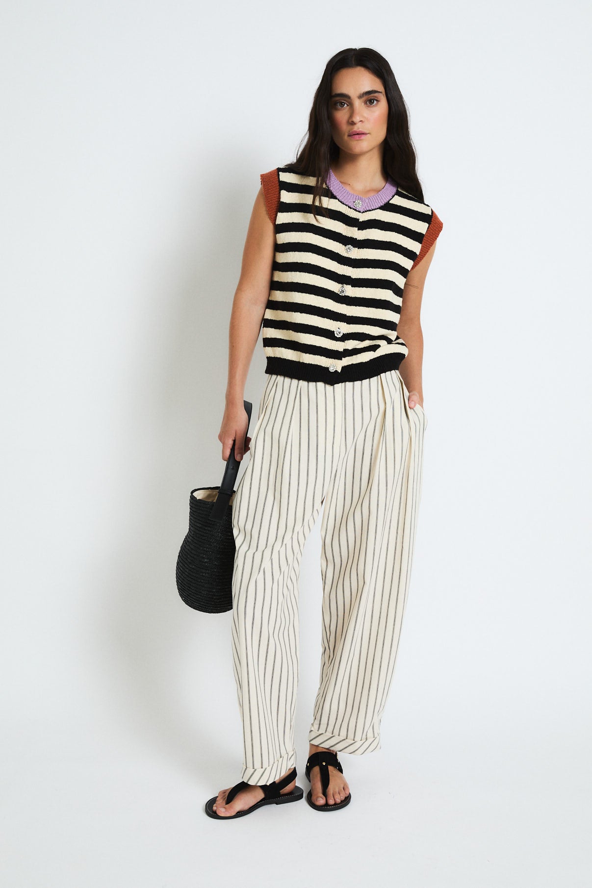 CHALECO MARINERO PUNTO NEGRO