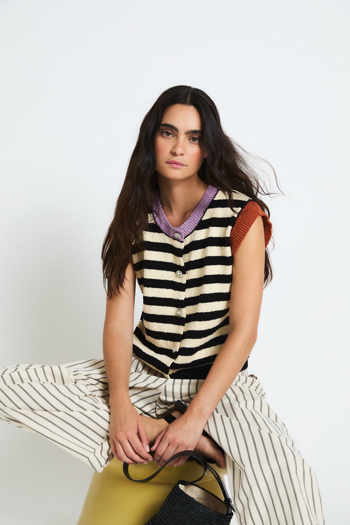 CHALECO MARINERO PUNTO NEGRO