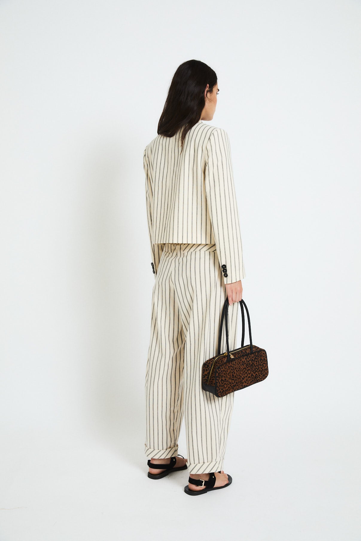 SPENCER STRIPES BLACK JACKET