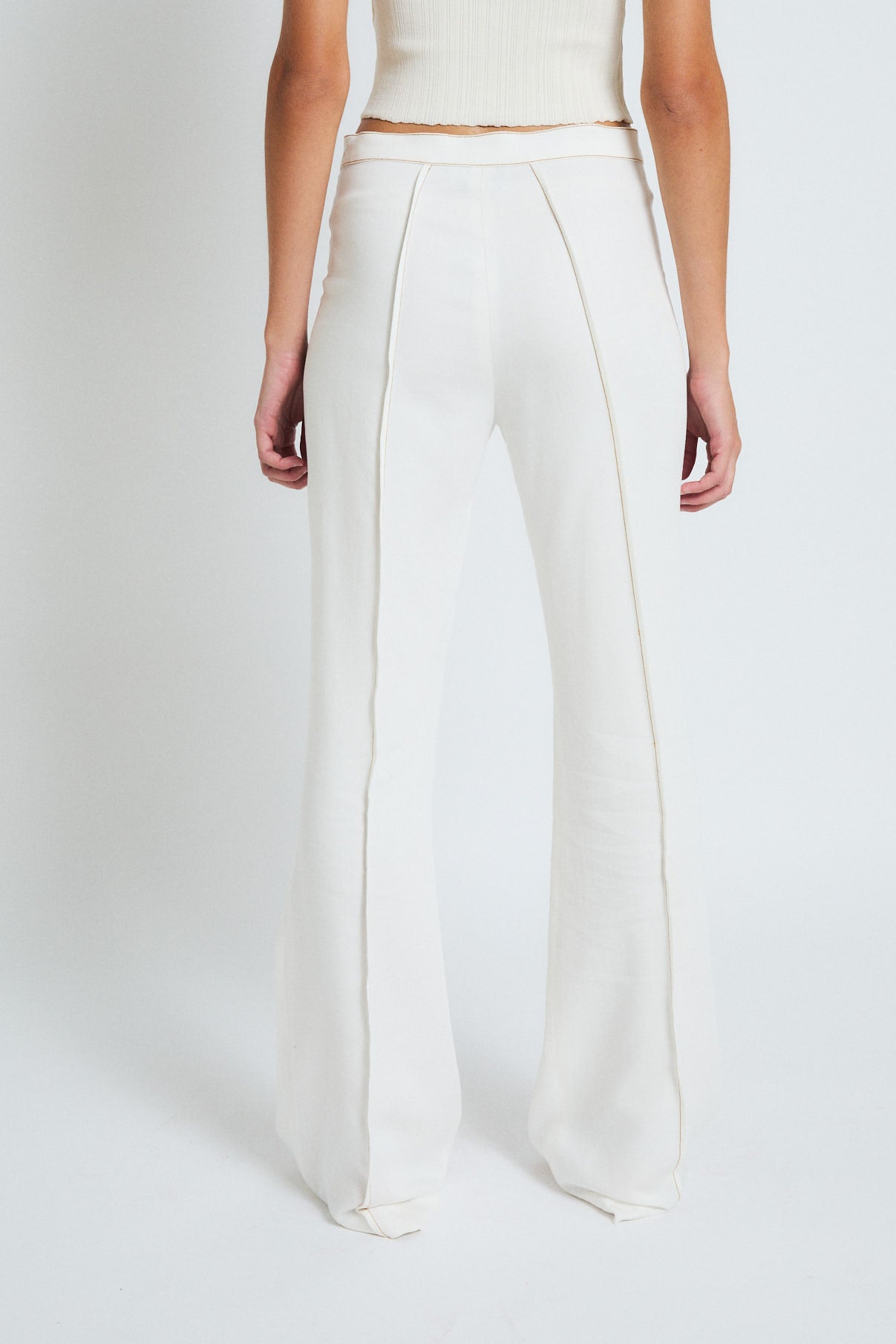 PANTALON PESTAÑA TENCEL CRUDO