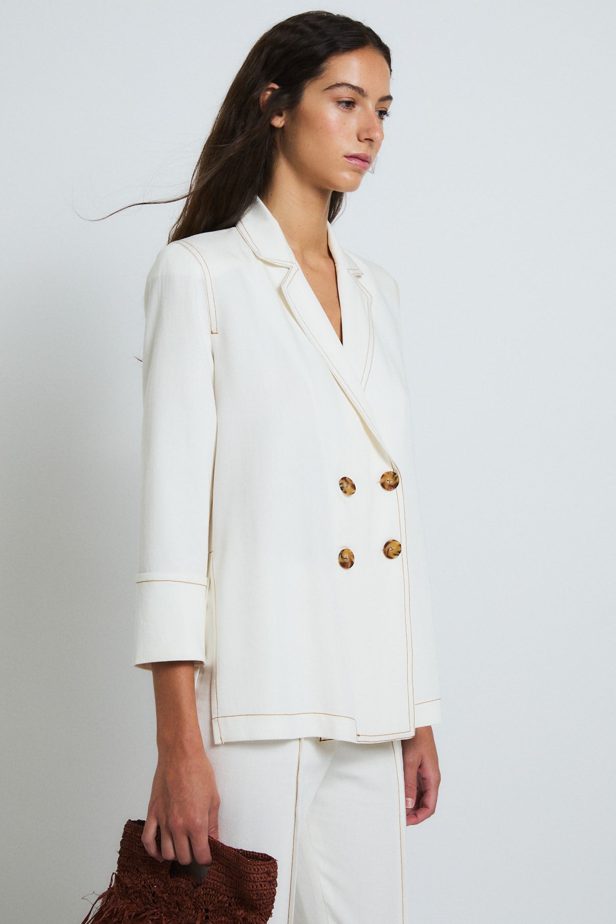 CHAQUETA ICON TENCEL CRUDO