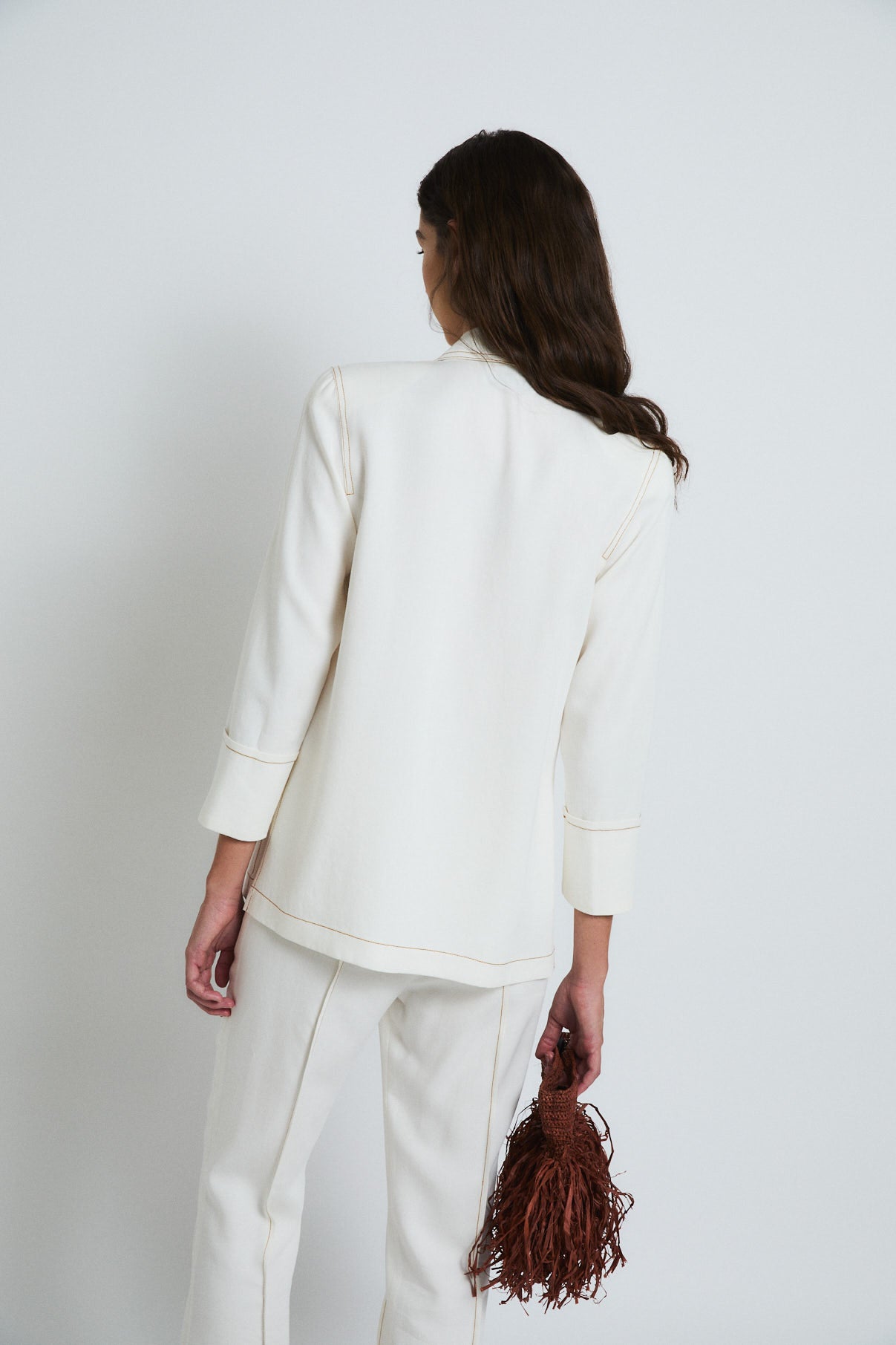 CHAQUETA ICON TENCEL CRUDO