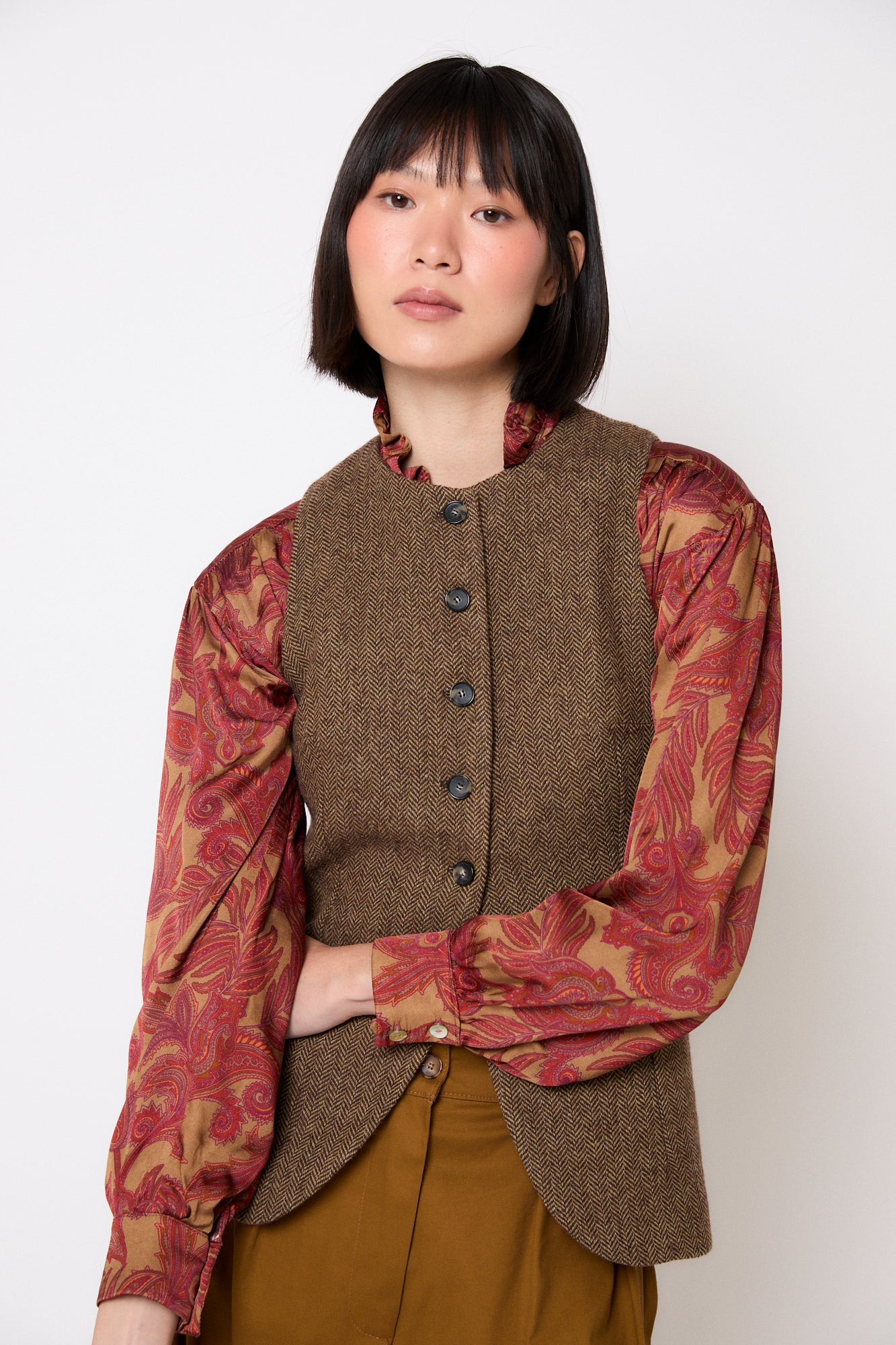 CHALECO TRUJILLO ESPIGA KAKI