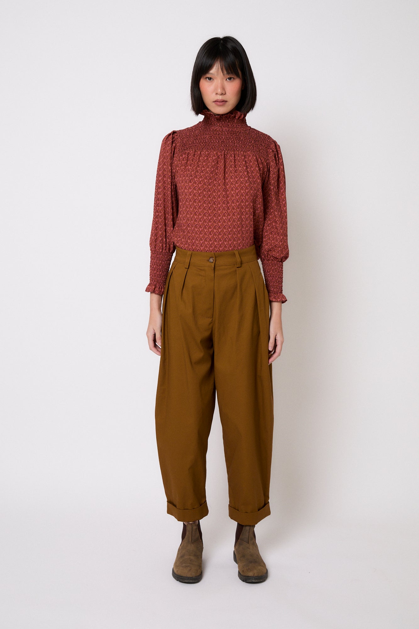 BLUSA NIDO TAPIR OCRE