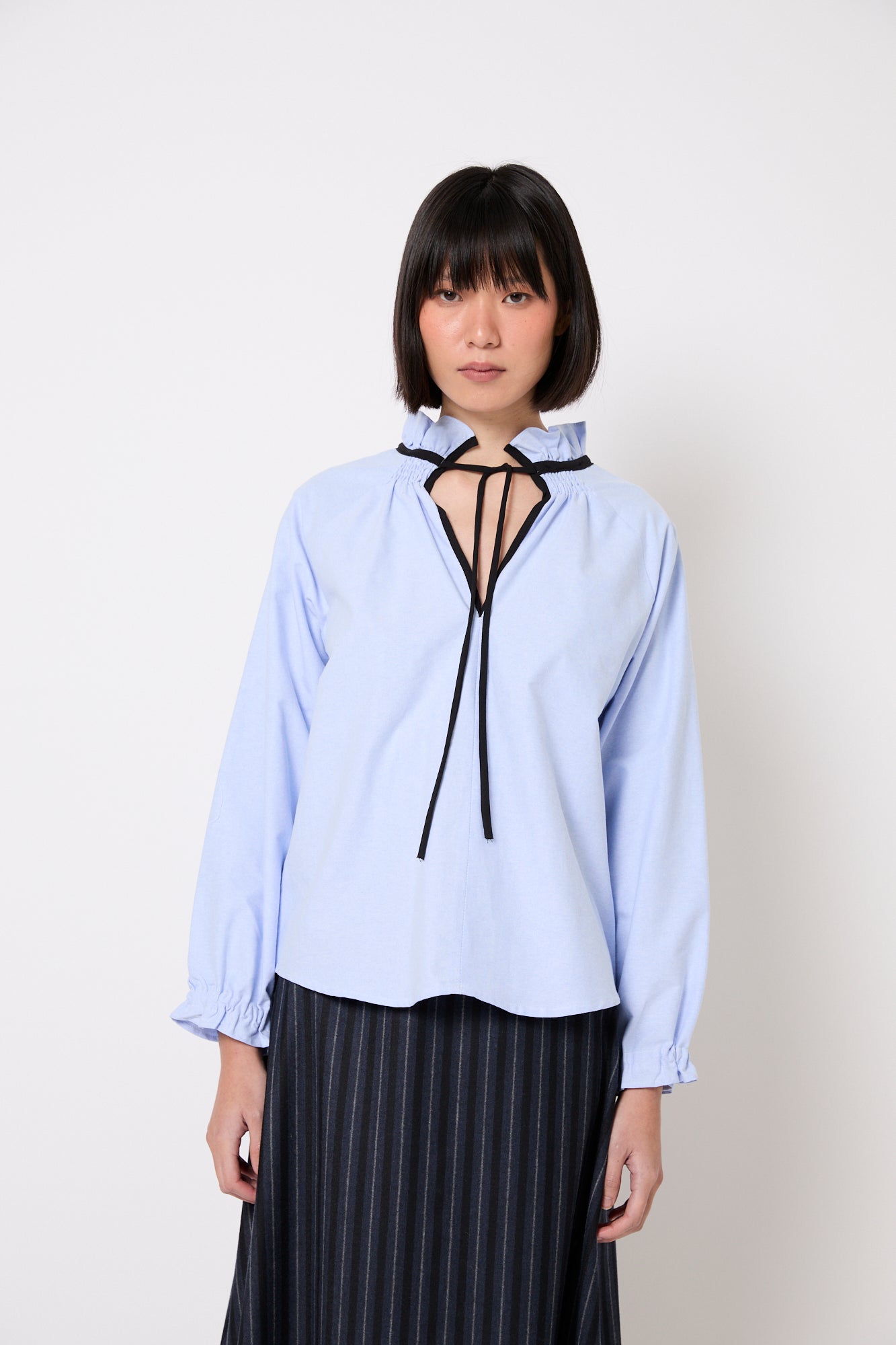 BLUSA MARIA OXFORD AZUL