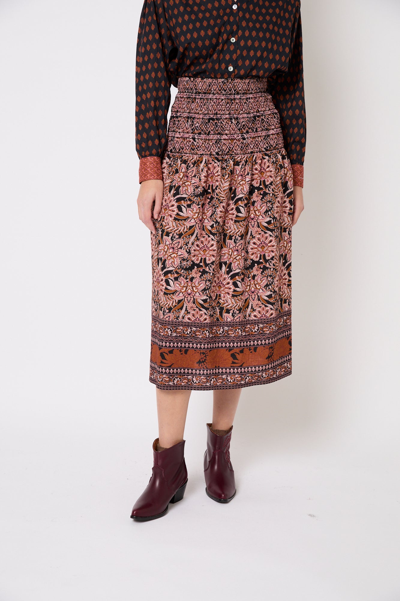 NIDO GRECA CAMEL SKIRT