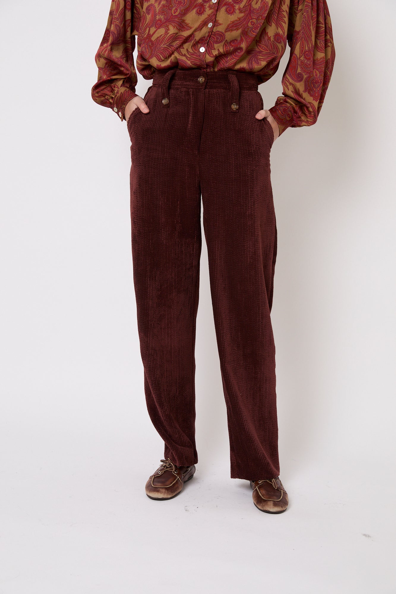 PANTALON CUCA PANA MARRON
