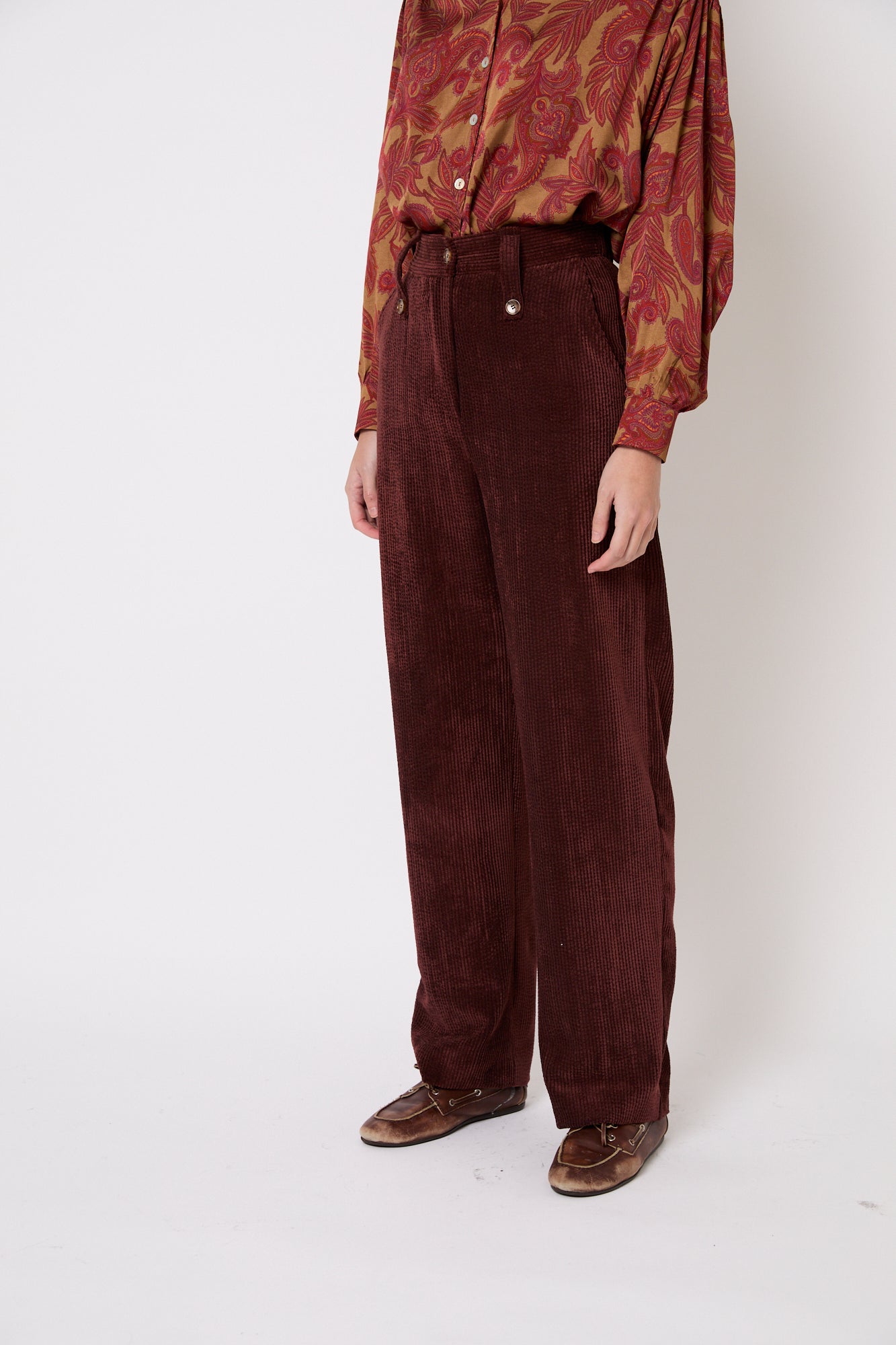 PANTALON CUCA PANA MARRON
