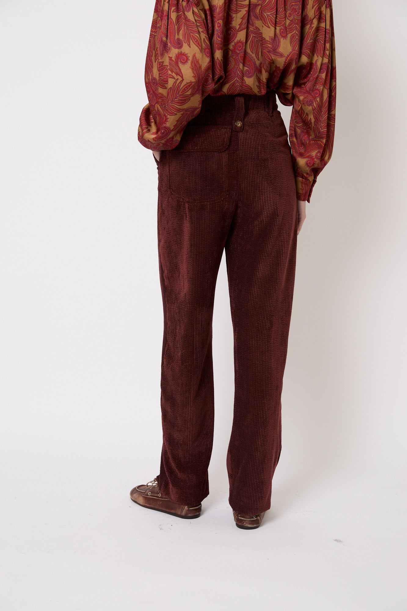 PANTALON CUCA PANA MARRON