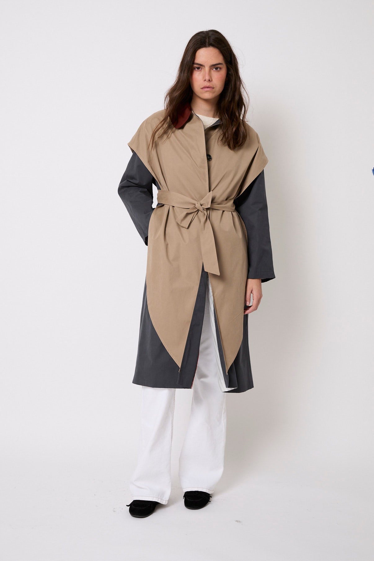 TRENCH-COAT MIX TRINCHERAS TAUPE
