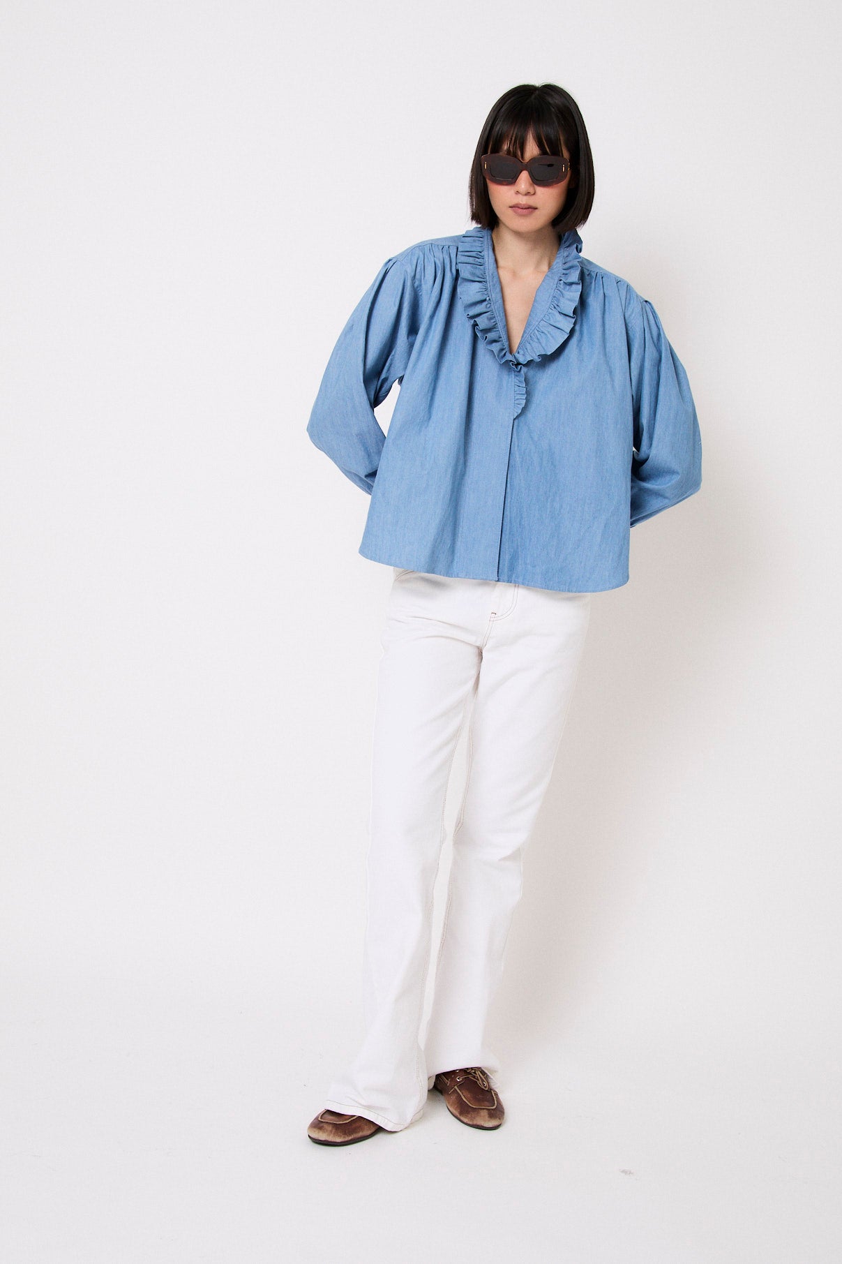 BLUSA MARIBEL DENIM AZUL