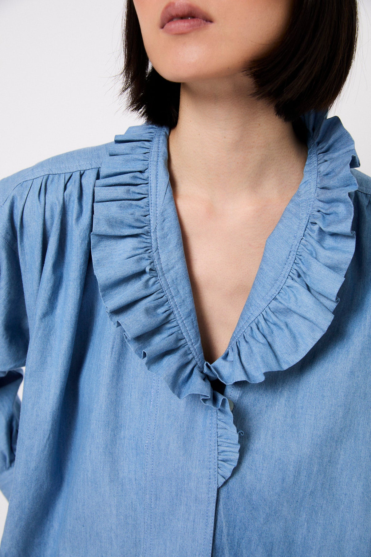 BLUSA MARIBEL DENIM AZUL
