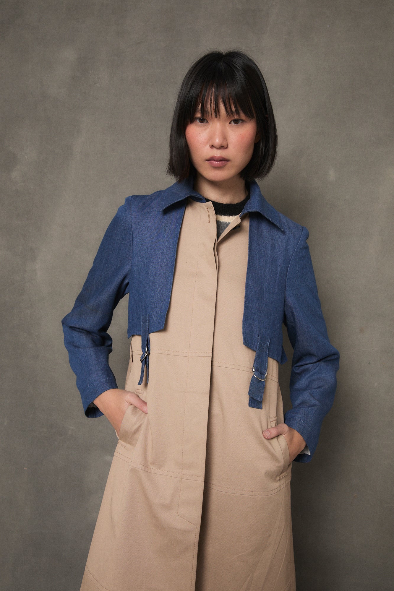 GABARDINA IST TENCEL BICOLOR