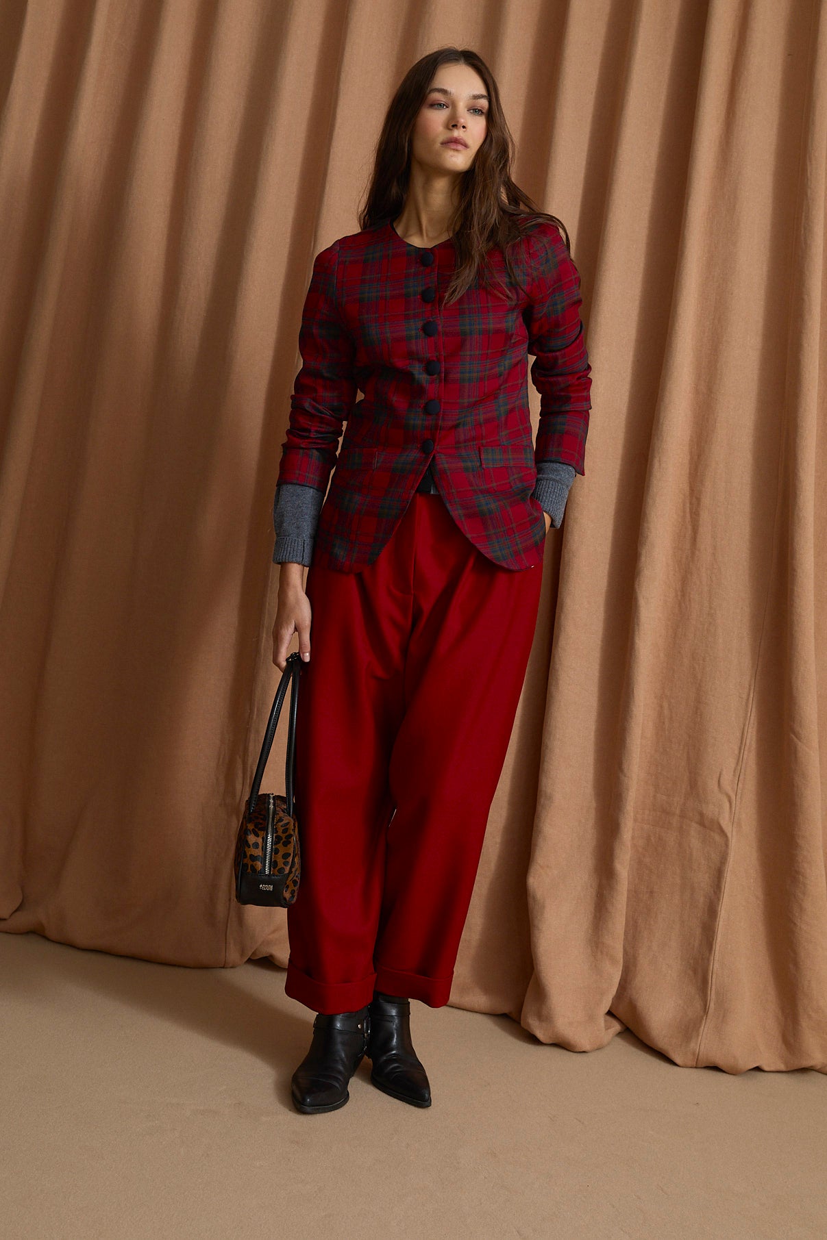 PANTALON MAR TRICOTINA ROJO