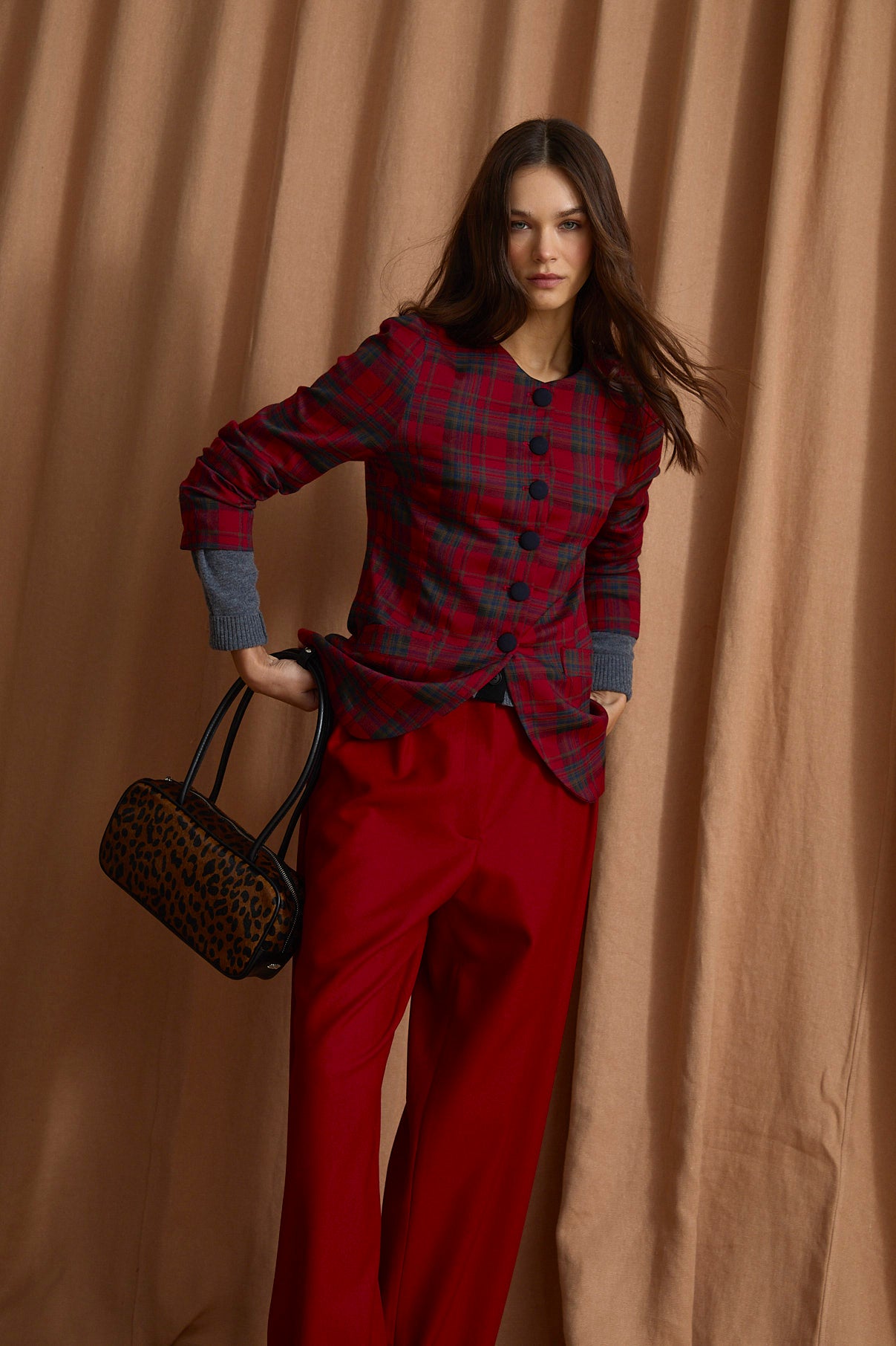 PANTALON MAR TRICOTINA ROJO