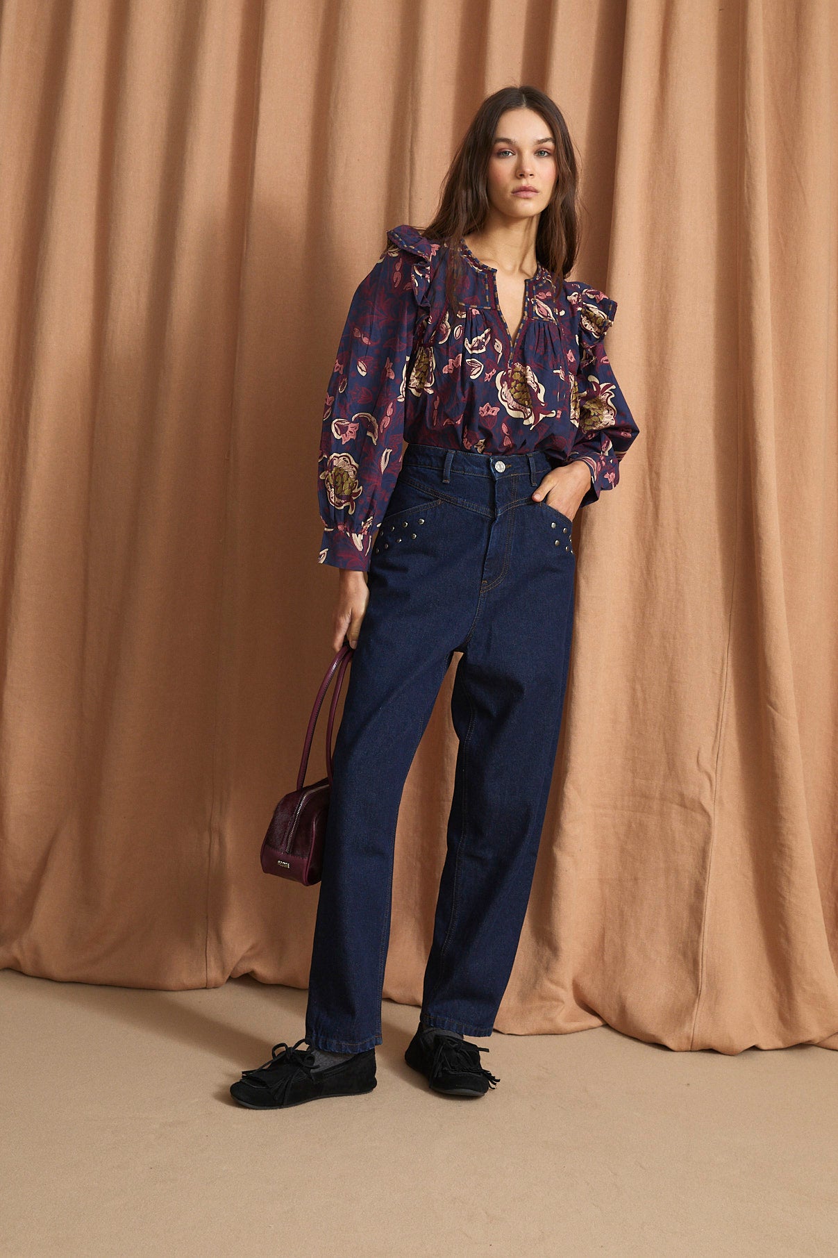 JEANS CORSE TACHAS DENIM