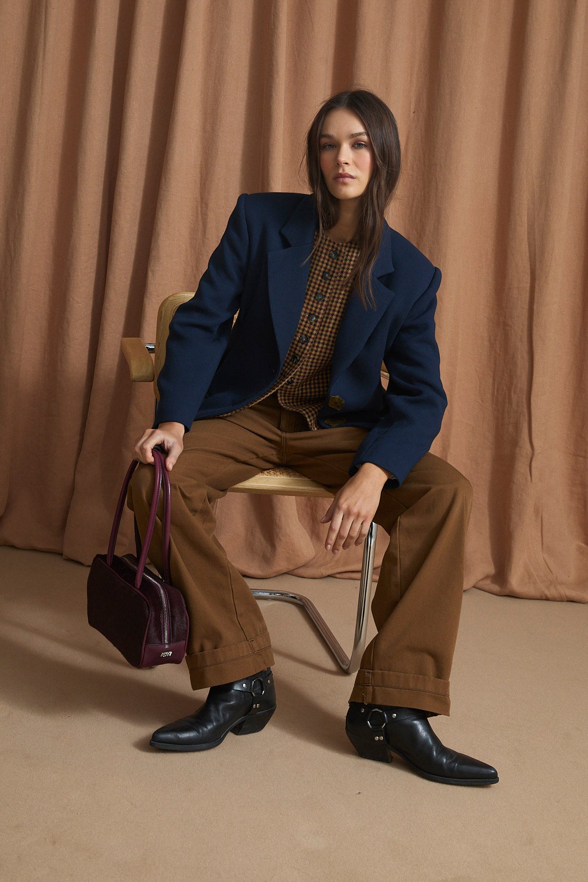 PINZAS TRICOTINA NAVY JACKET